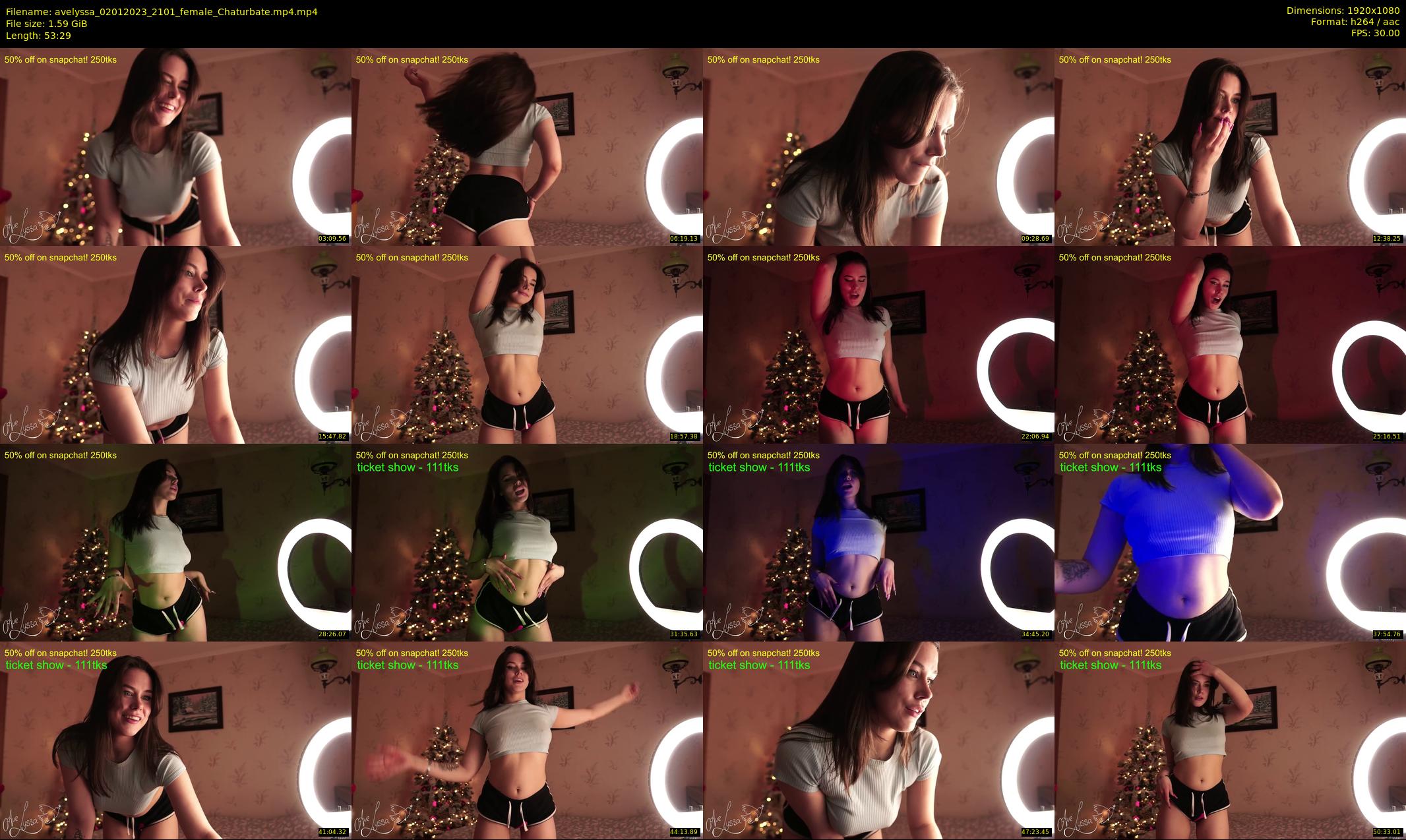 avelyssa — 54 minute Chaturbate female cam show recording, 1080p, Jan 2, 2023
