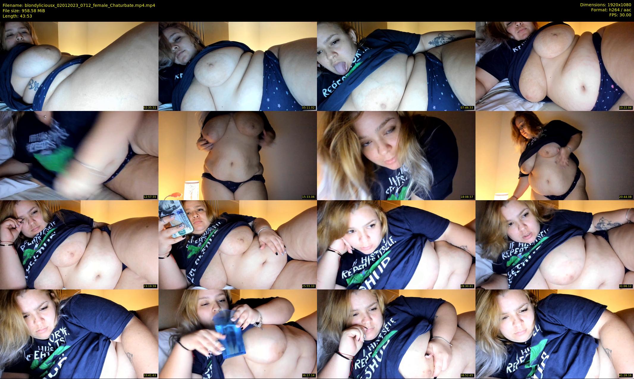 blondyliciousx — 44 minute Chaturbate female cam show recording, 1080p, Jan 2, 2023
