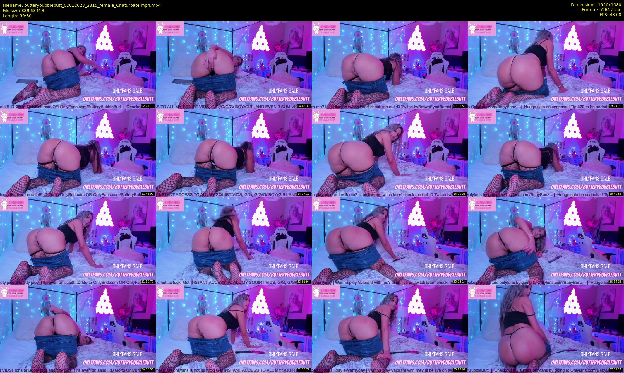 butterybubblebutt — 40 minute Chaturbate couple cam show recording, 1080p, Jan 2, 2023