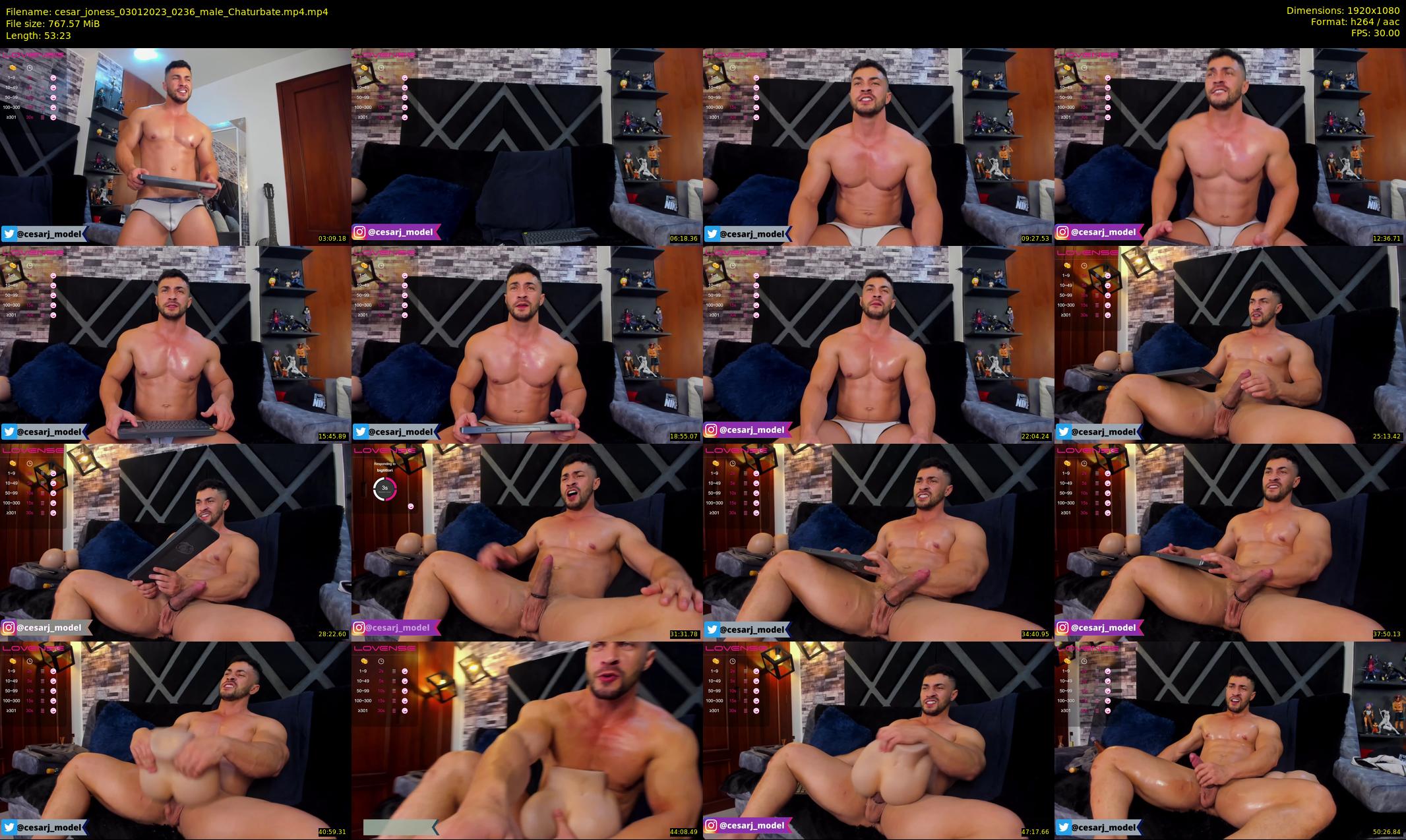 cesar_joness — 54 minute Chaturbate male cam show recording, 1080p, Jan 3, 2023