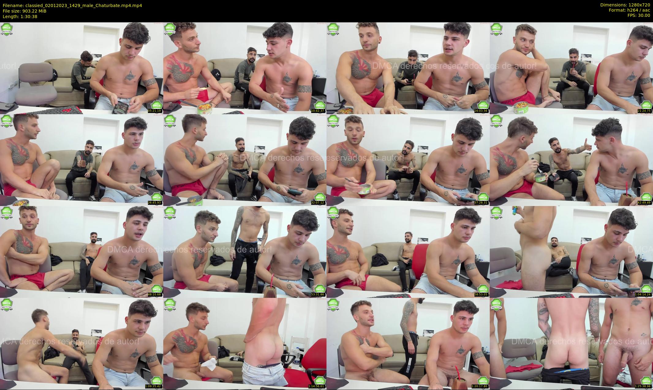 classied — 91 minute Chaturbate male cam show recording, 720p, Jan 2, 2023