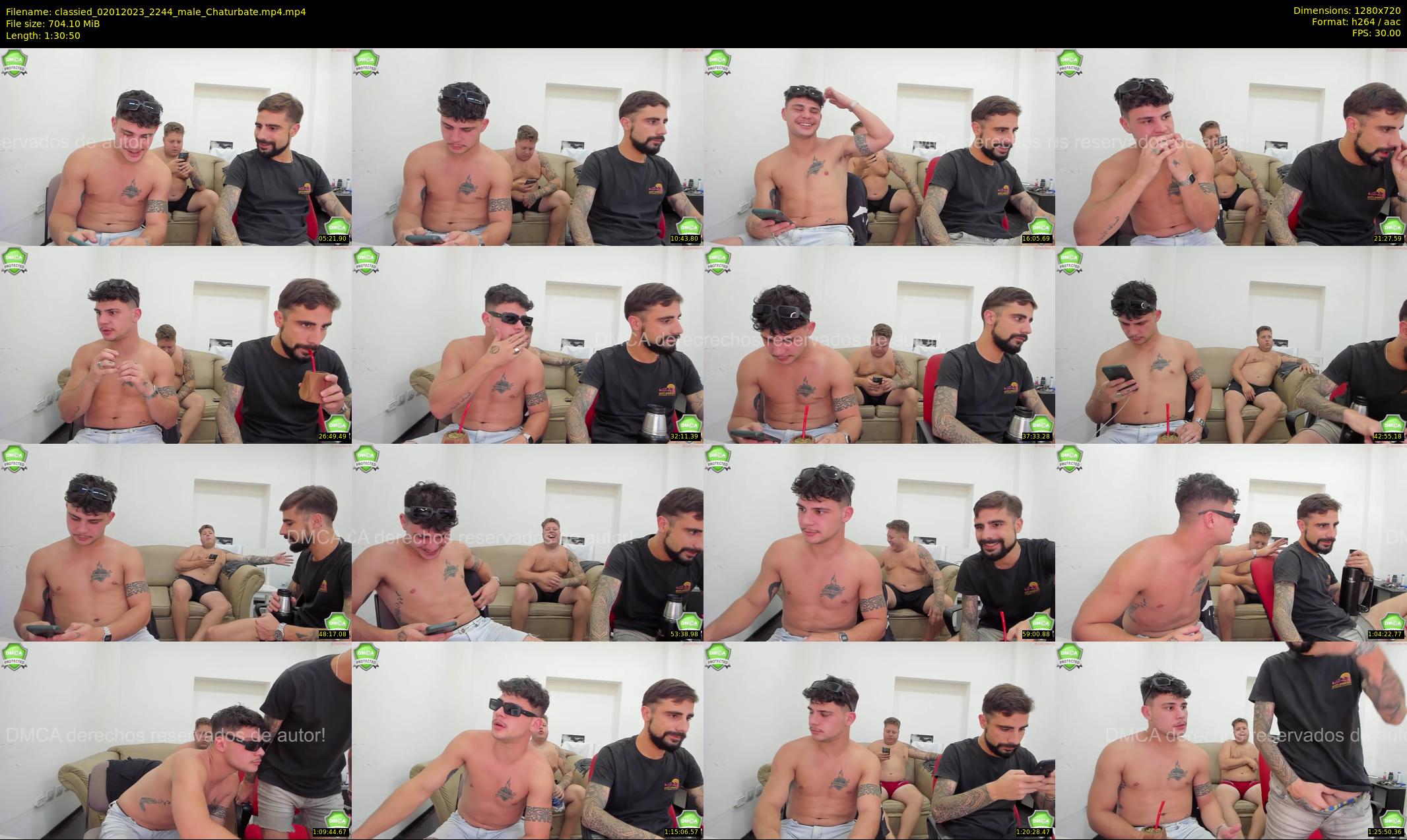 classied — 91 minute Chaturbate male cam show recording, 720p, Jan 2, 2023