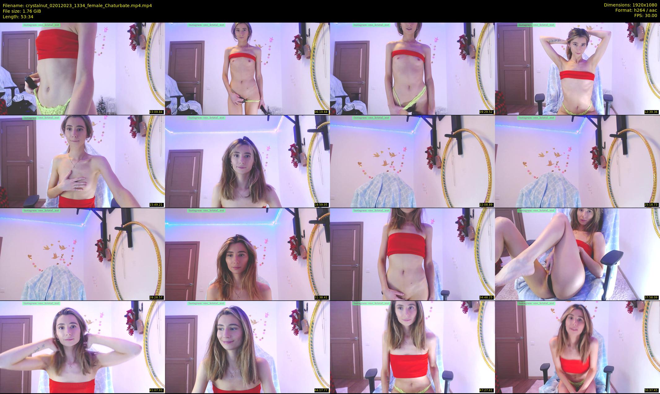 crystalnut — 54 minute Chaturbate female cam show recording, 1080p, Jan 2, 2023