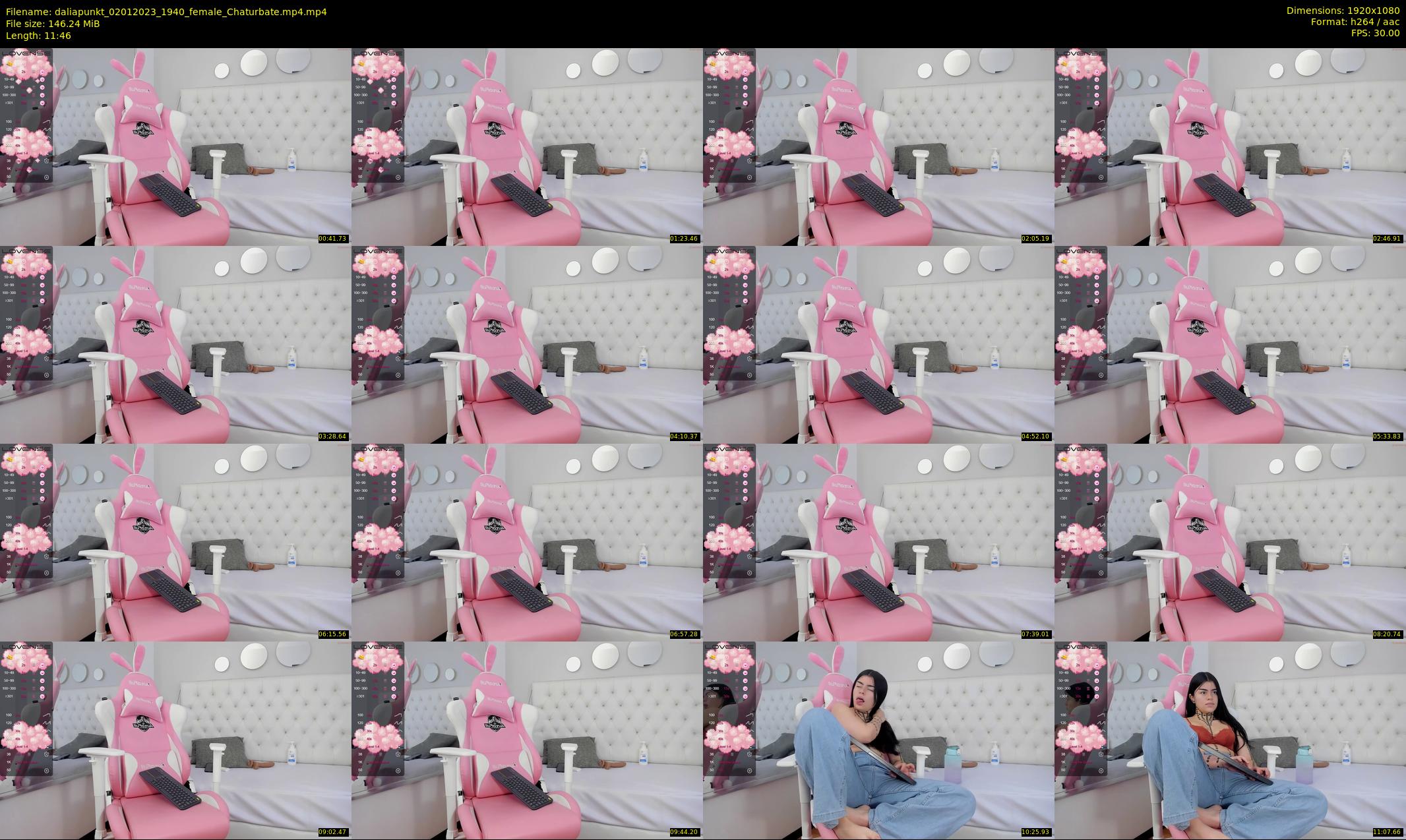 daliapunkt — 12 minute Chaturbate female cam show recording, 1080p, Jan 2, 2023