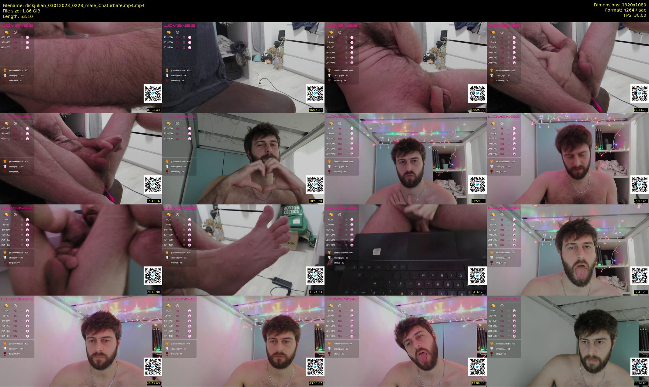 dickjulian — 54 minute Chaturbate male cam show recording, 1080p, Jan 3, 2023