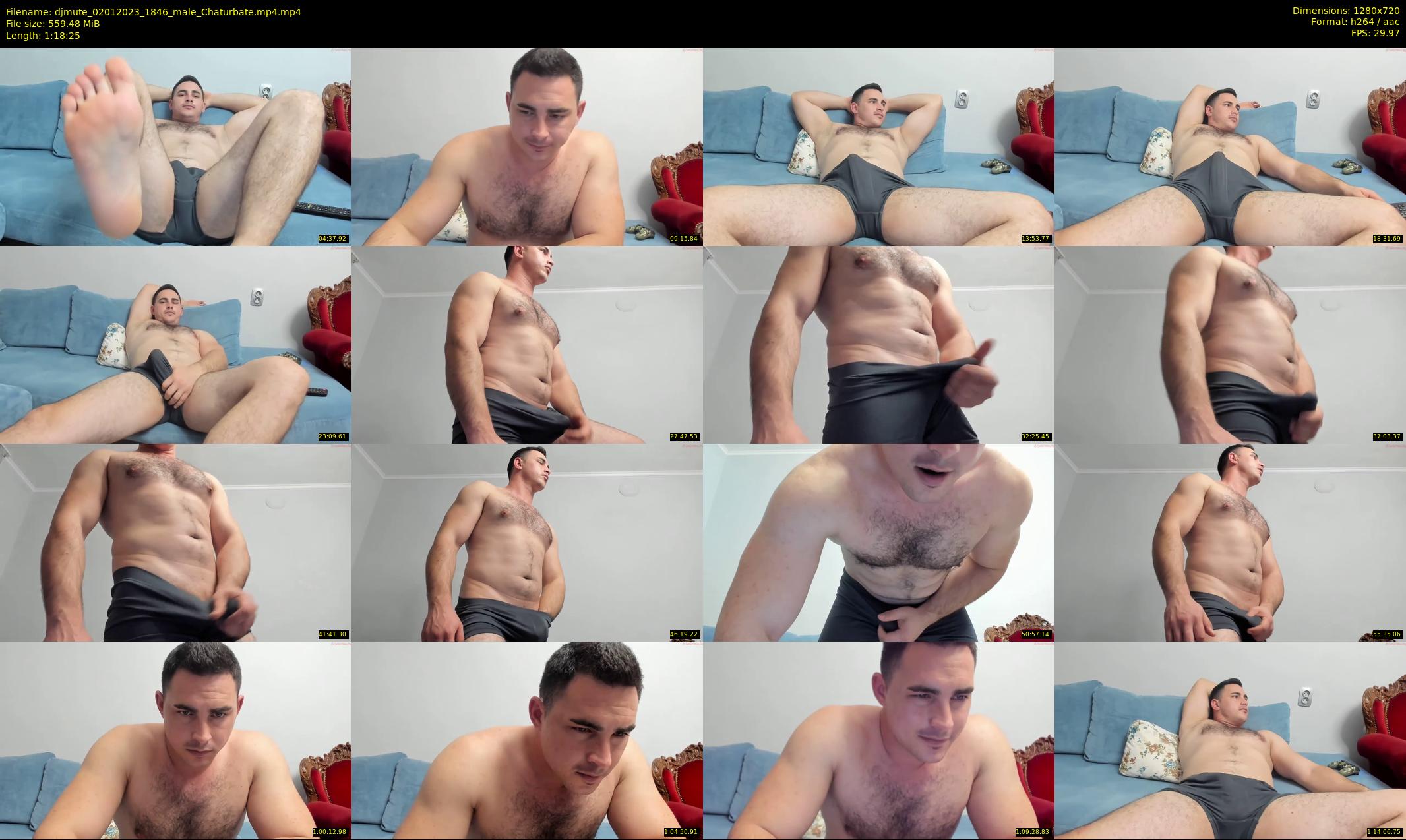 djmute — 79 minute Chaturbate male cam show recording, 720p, Jan 2, 2023