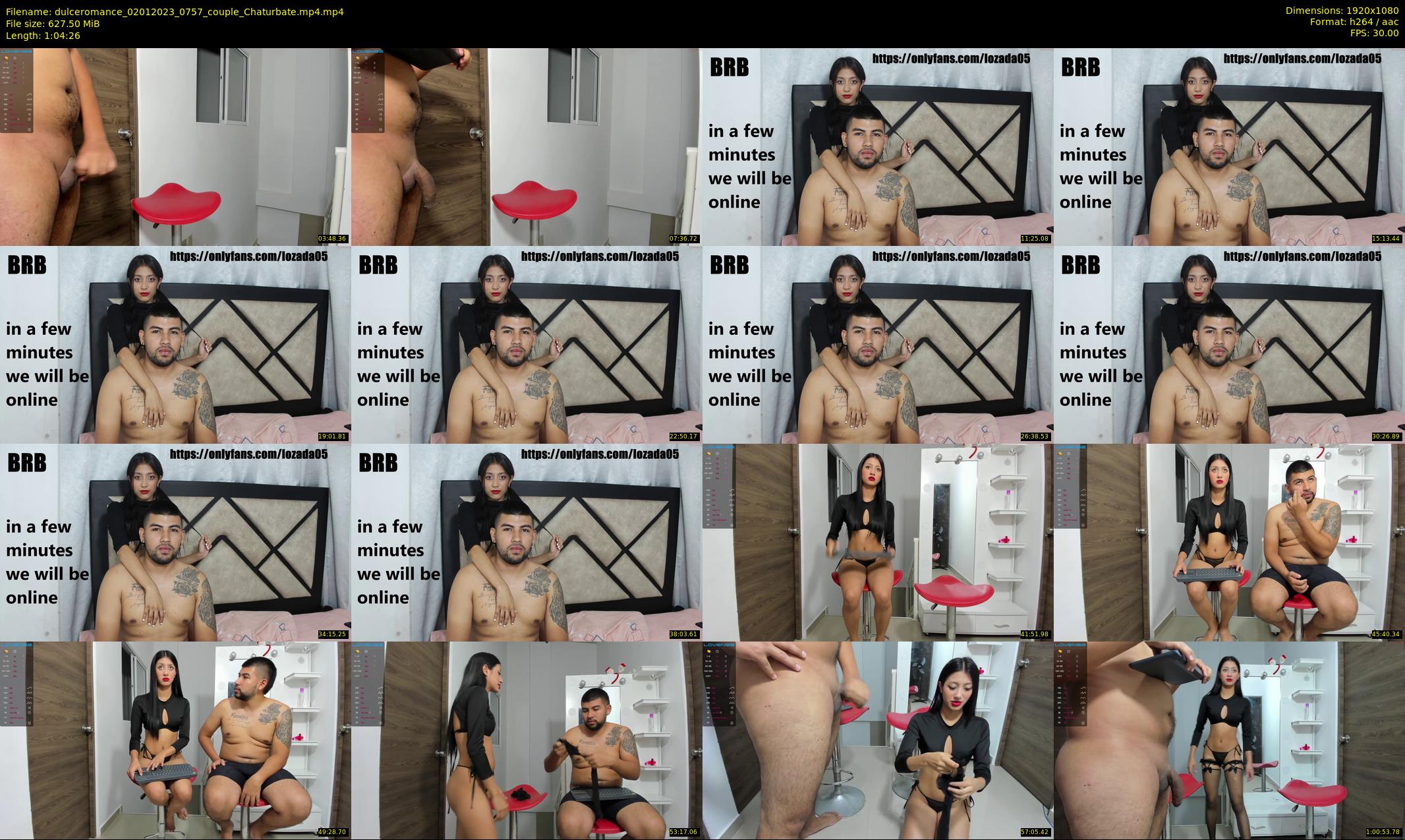 dulceromance — 65 minute Chaturbate couple cam show recording, 1080p, Jan 2, 2023