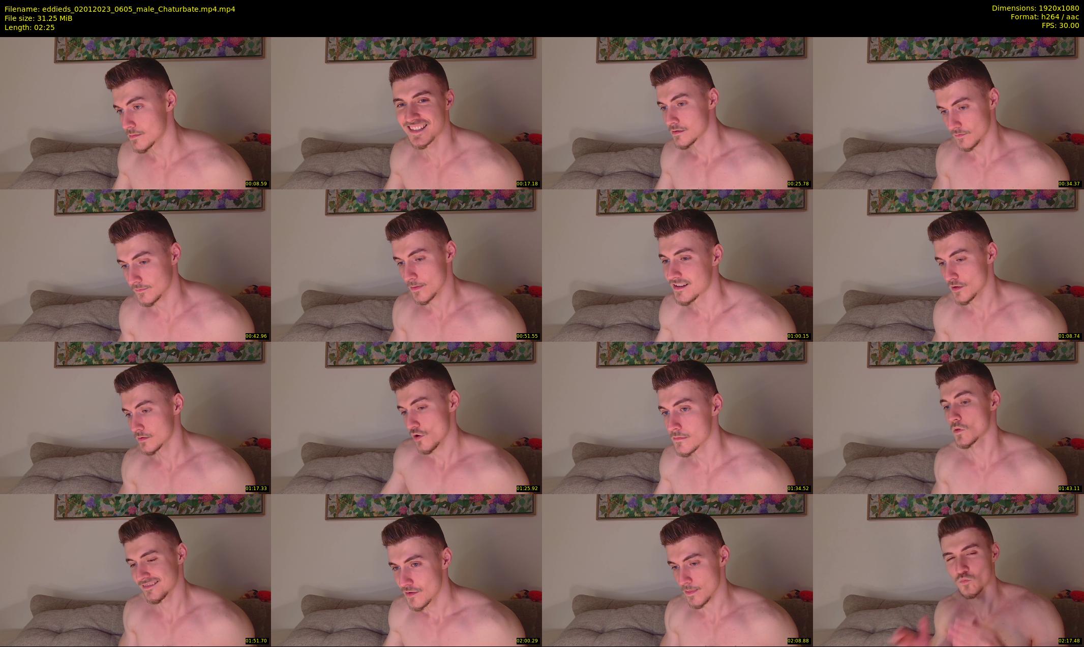 eddieds — 3 minute Chaturbate male cam show recording, 1080p, Jan 2, 2023