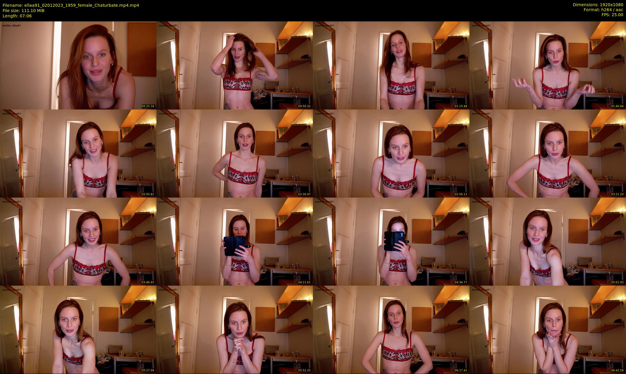 ellaa91 — 8 minute Chaturbate female cam show recording, 1080p, Jan 2, 2023