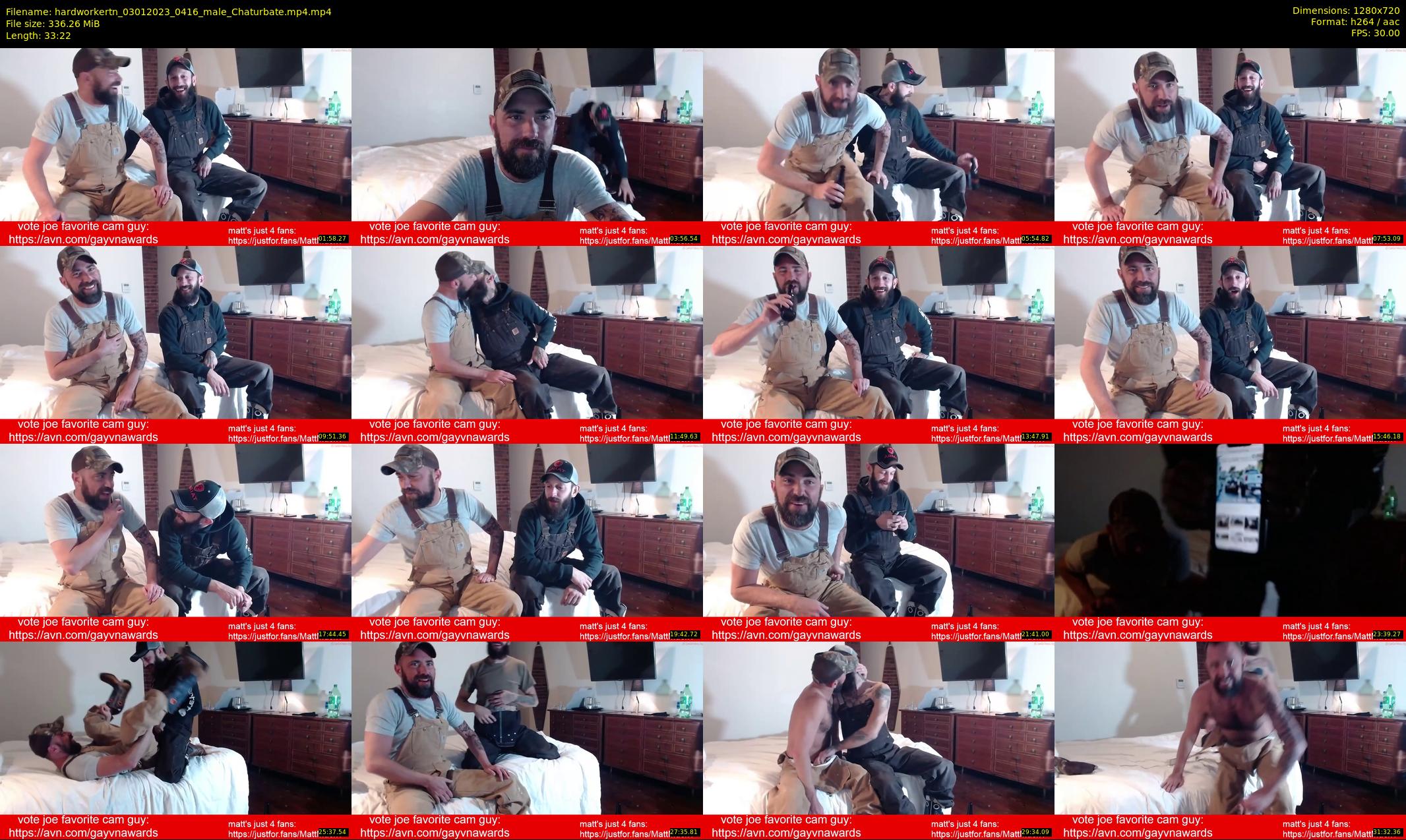 hardworkertn — 34 minute Chaturbate male cam show recording, 720p, Jan 3, 2023
