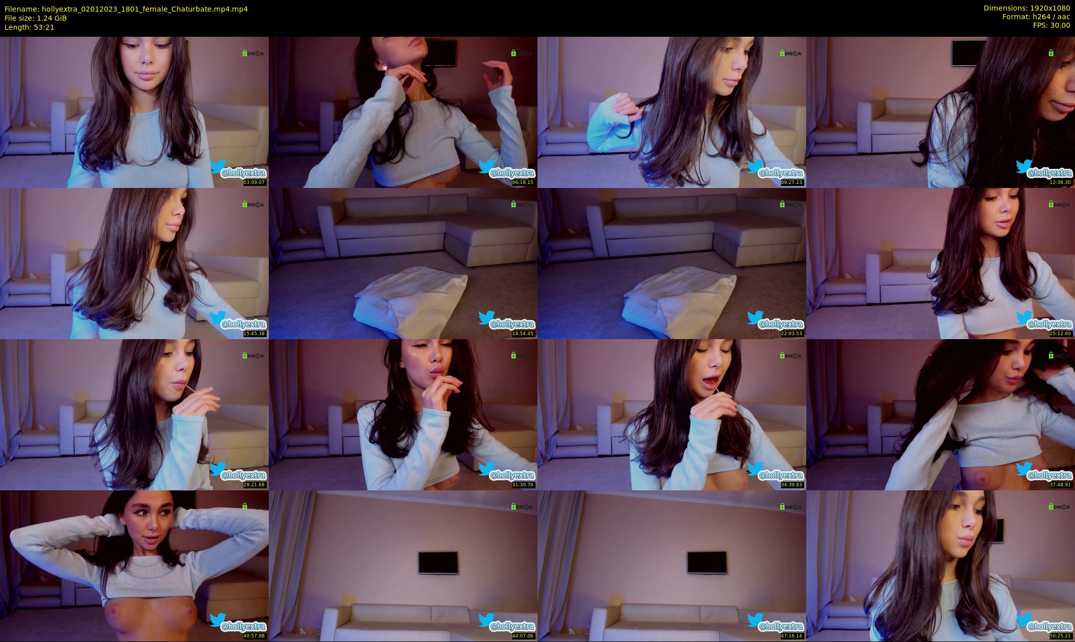 hollyextra — 54 minute Chaturbate female cam show recording, 1080p, Jan 2, 2023