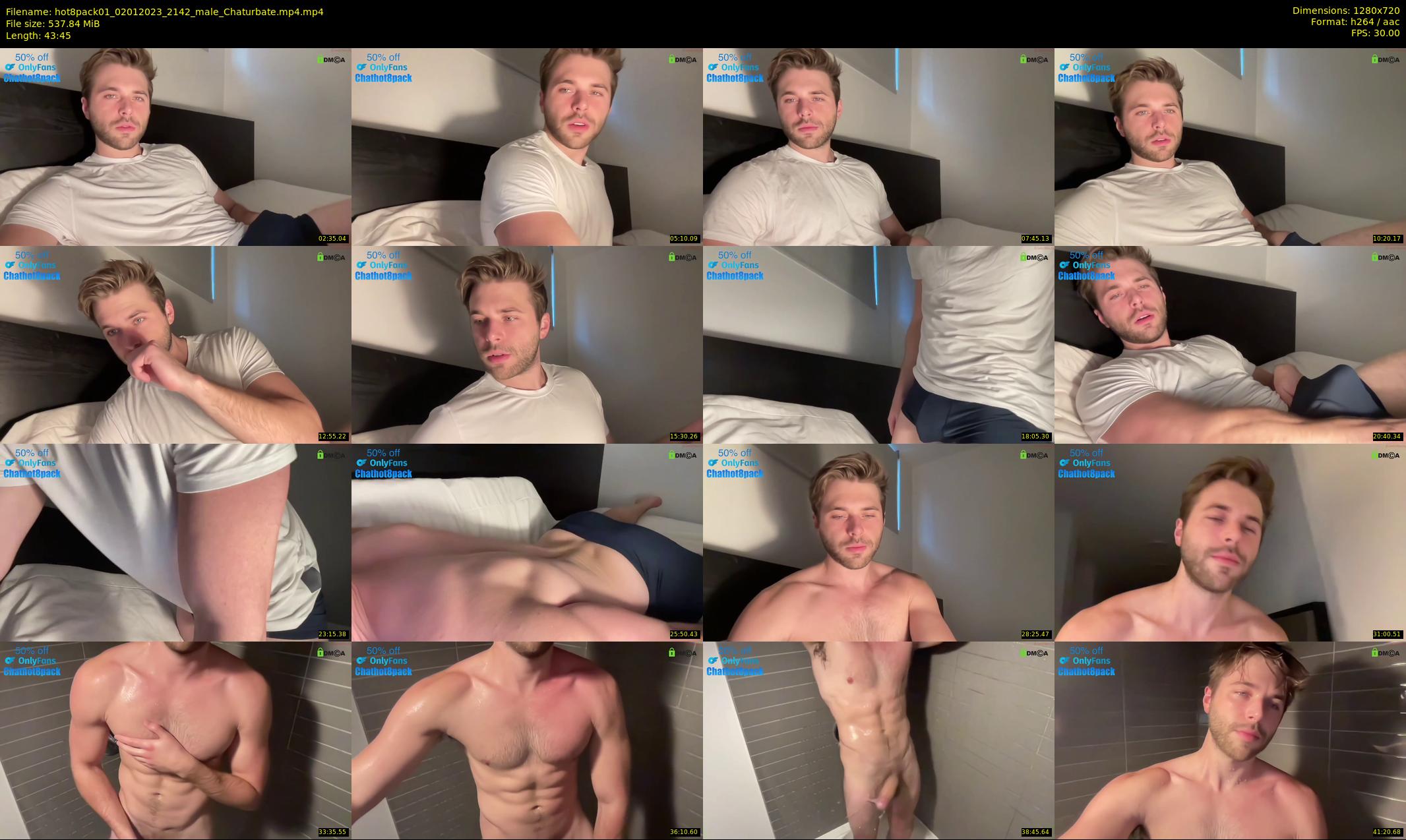 hot8pack01 — 44 minute Chaturbate male cam show recording, 720p, Jan 2, 2023