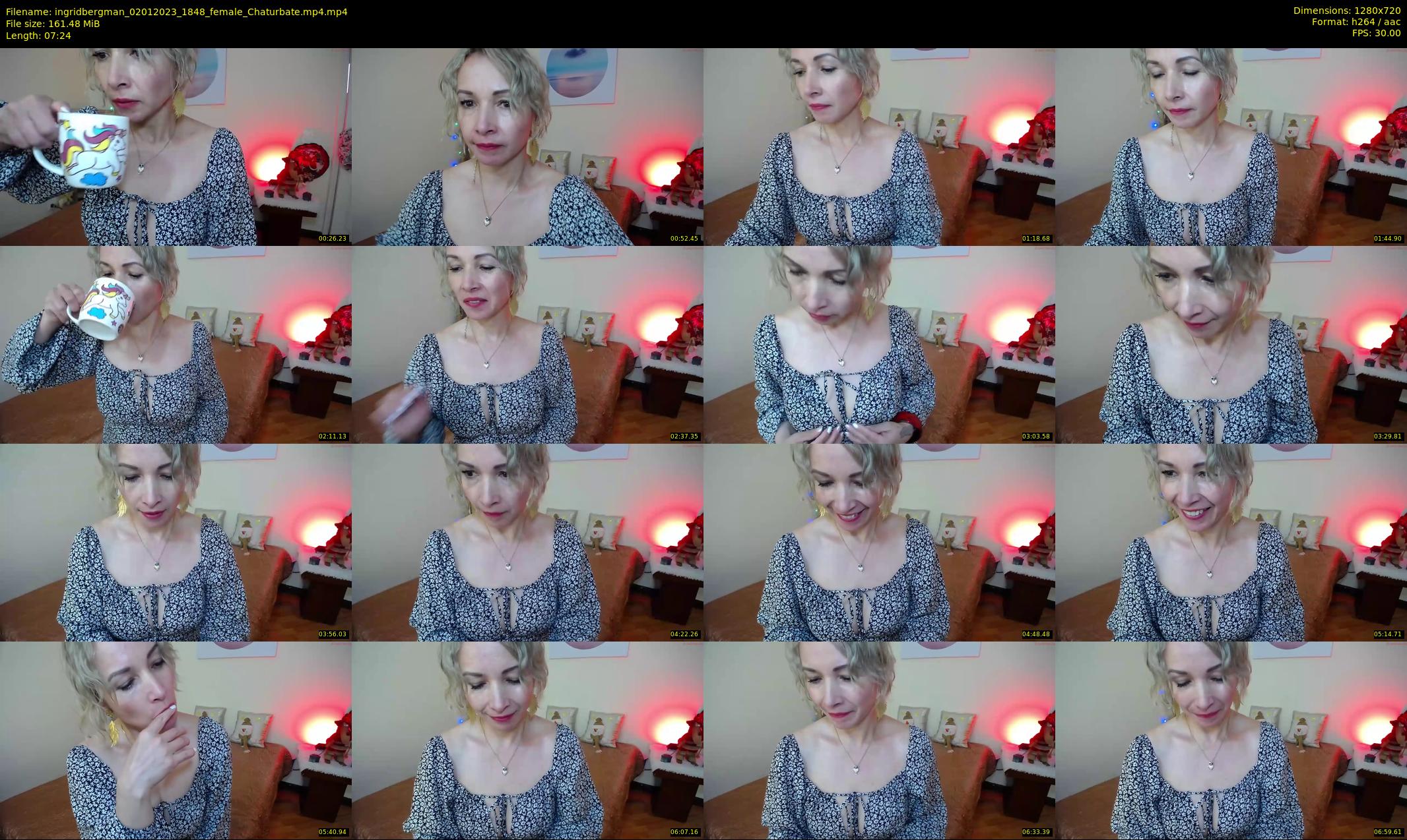 ingridbergman — 8 minute Chaturbate female cam show recording, 720p, Jan 2, 2023