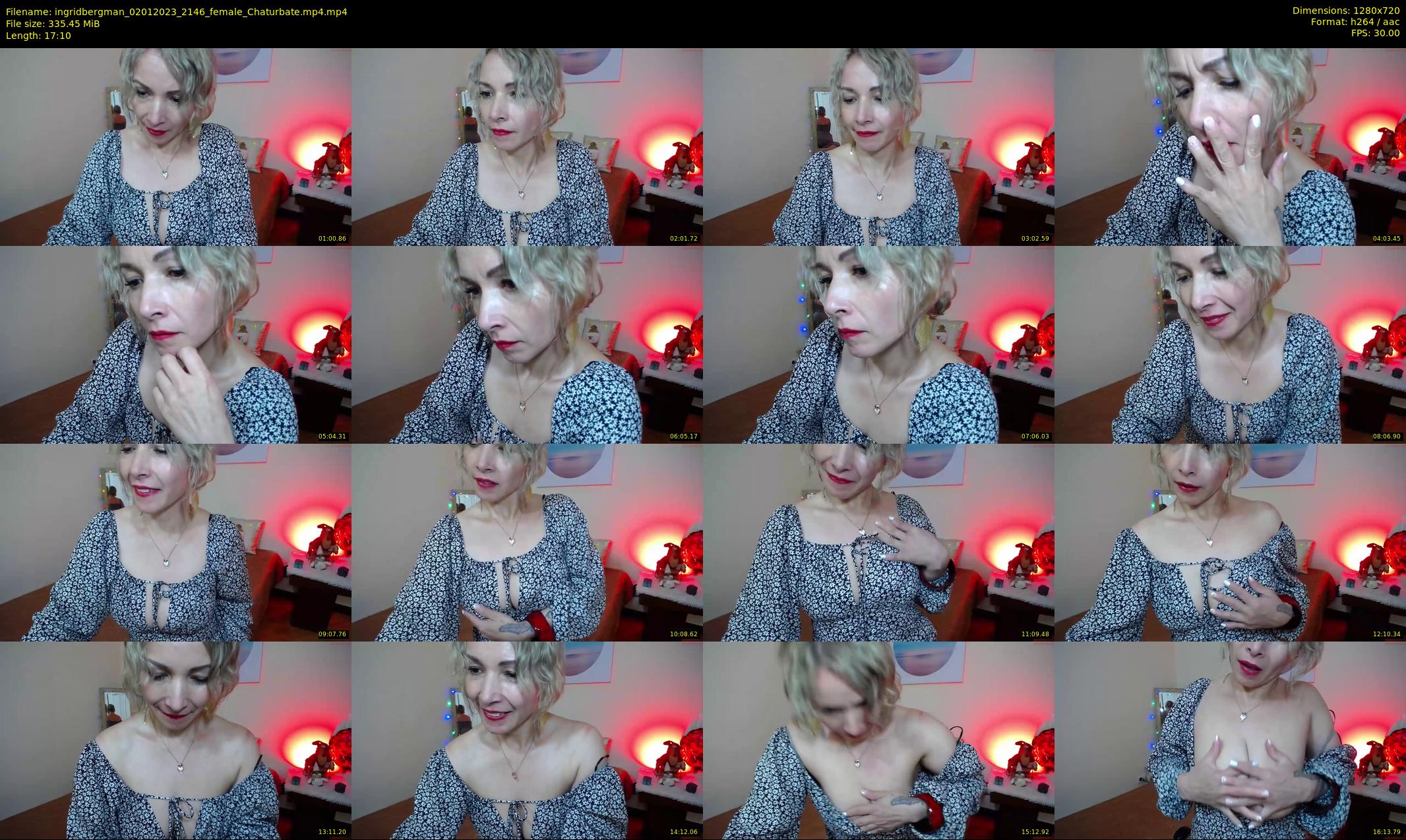 ingridbergman — 18 minute Chaturbate female cam show recording, 720p, Jan 2, 2023