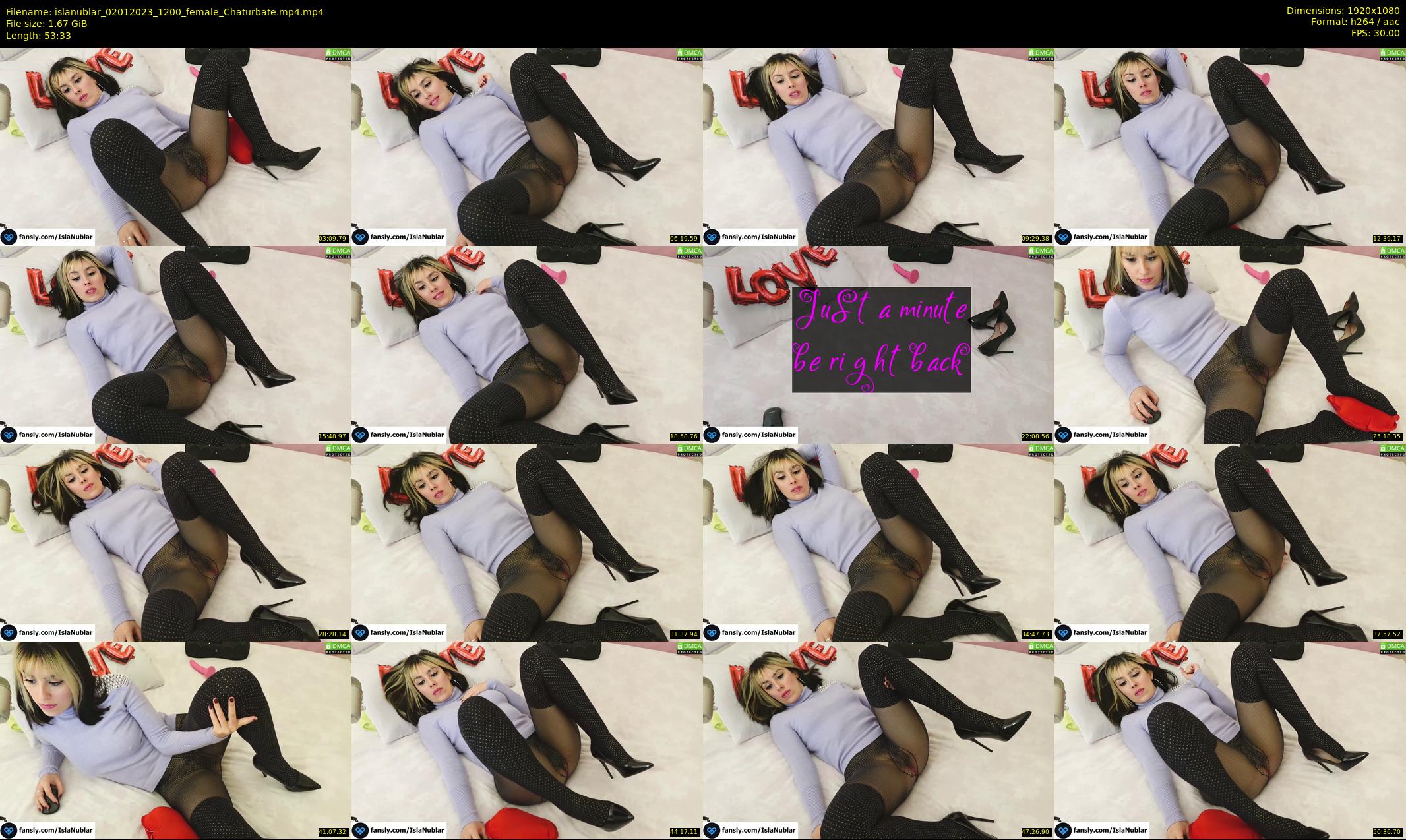 islanublar — 54 minute Chaturbate female cam show recording, 1080p, Jan 2, 2023