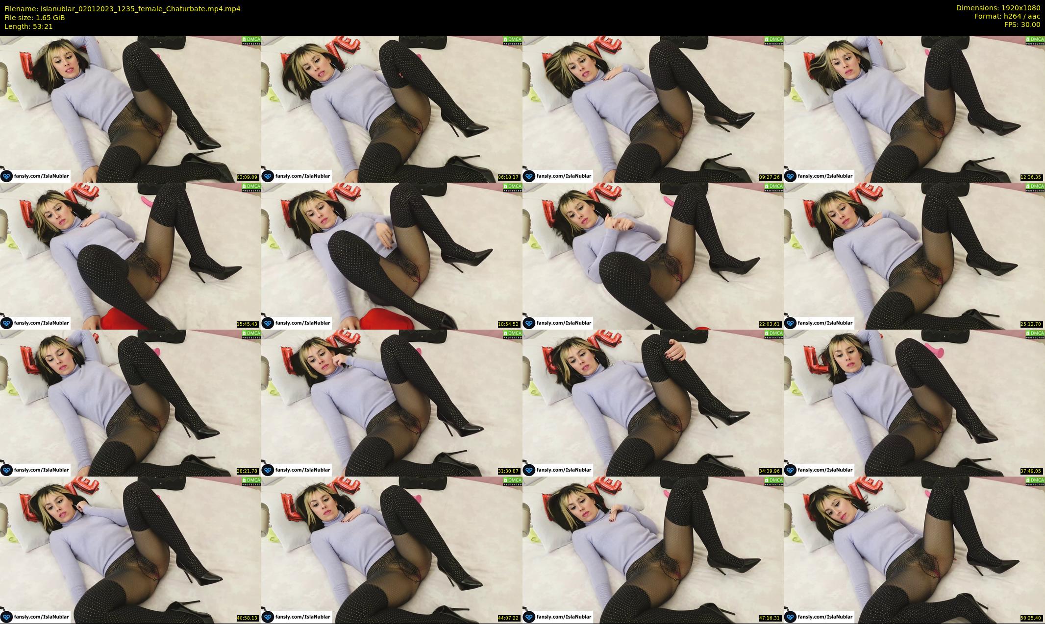 islanublar — 54 minute Chaturbate female cam show recording, 1080p, Jan 2, 2023