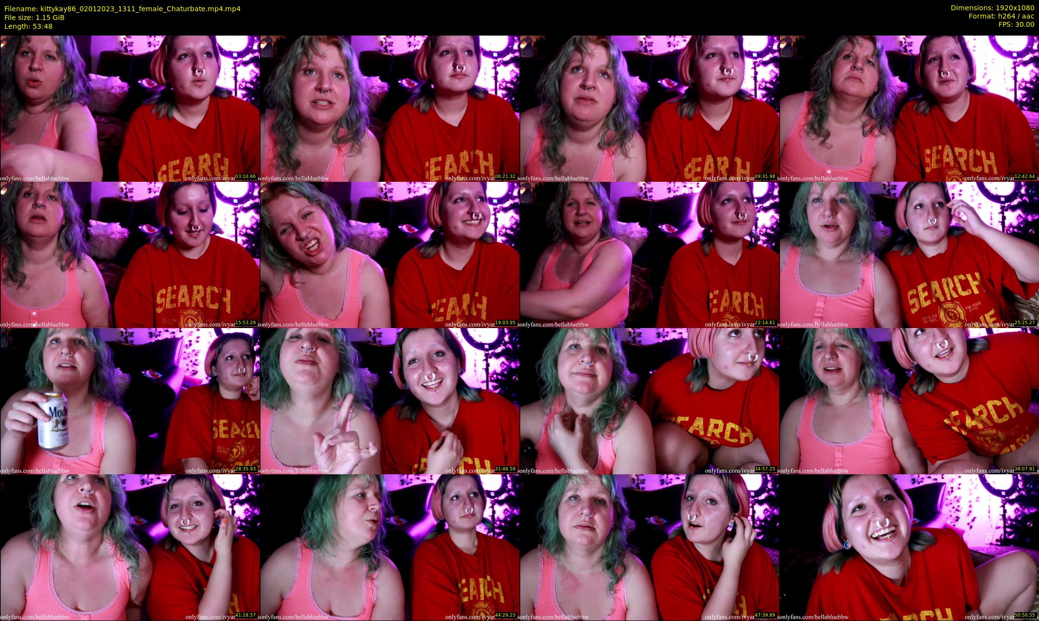 kittykay86 — 54 minute Chaturbate female cam show recording, 1080p, Jan 2, 2023