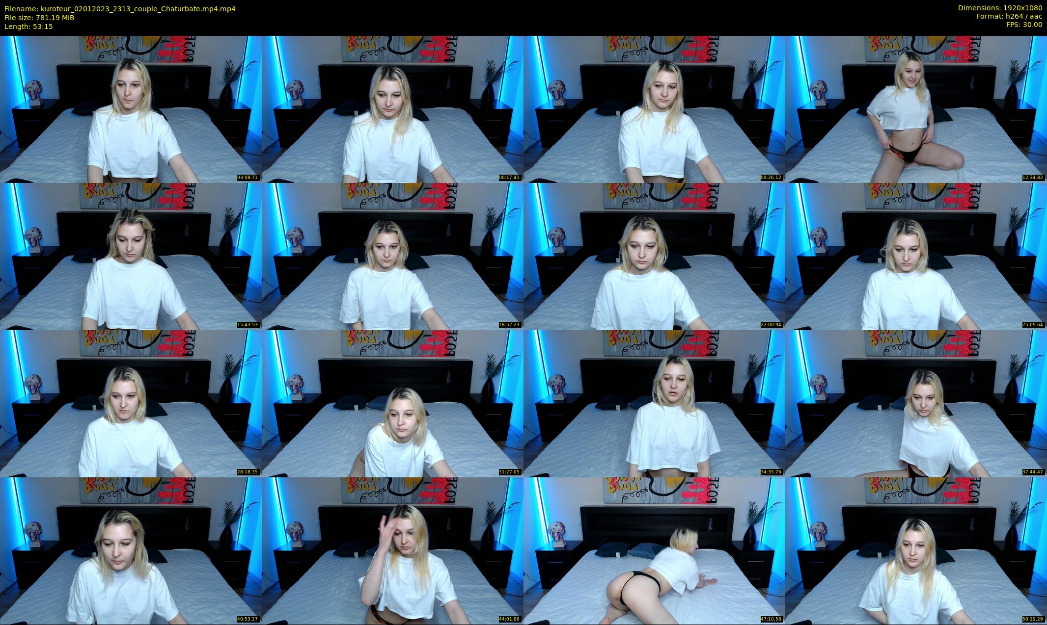 kuroteur — 54 minute Chaturbate couple cam show recording, 1080p, Jan 2, 2023