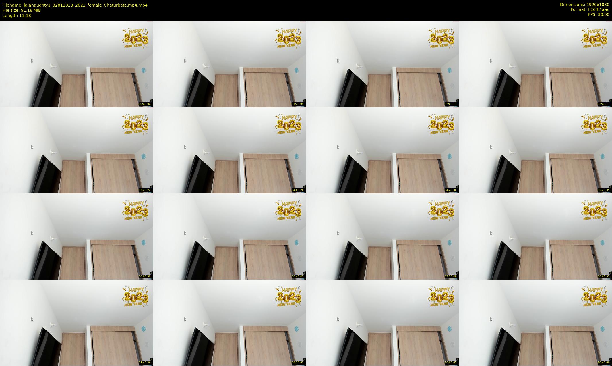 lalanaughty1 — 12 minute Chaturbate female cam show recording, 1080p, Jan 2, 2023