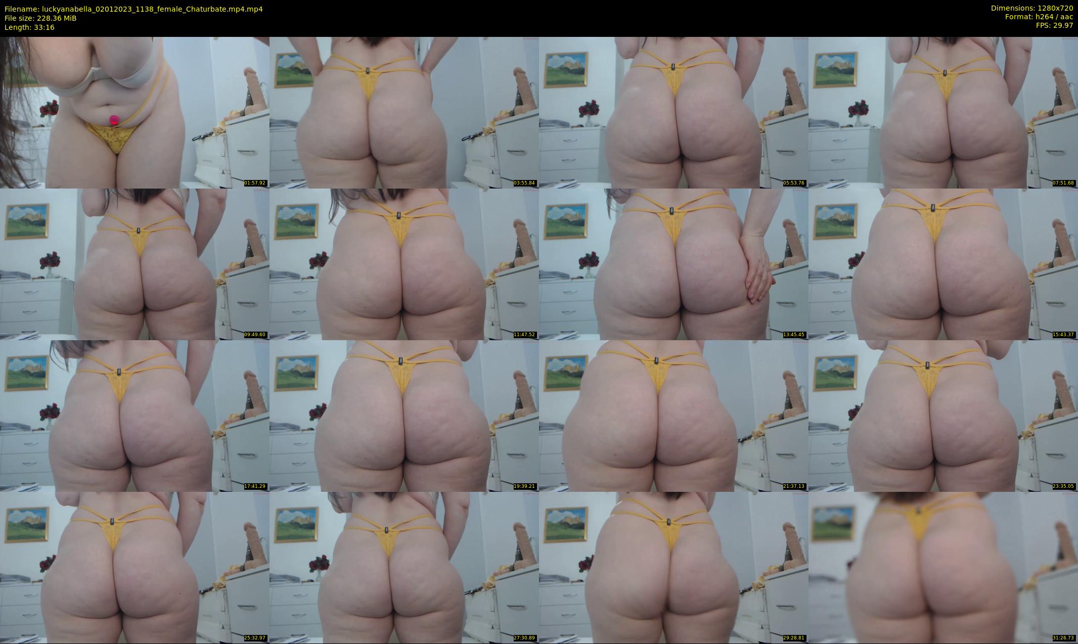 luckyanabella — 34 minute Chaturbate female cam show recording, 720p, Jan 2, 2023