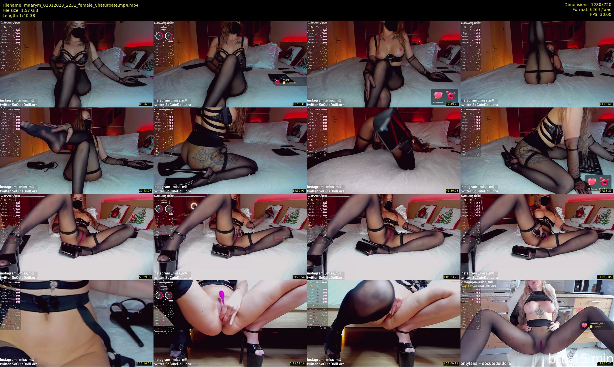 maarym — 101 minute Chaturbate couple cam show recording, 720p, Jan 2, 2023