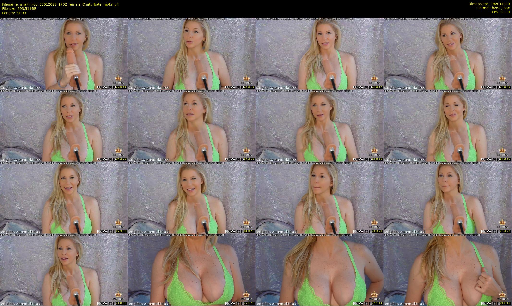 miakinkdd — 31 minute Chaturbate female cam show recording, 1080p, Jan 2, 2023