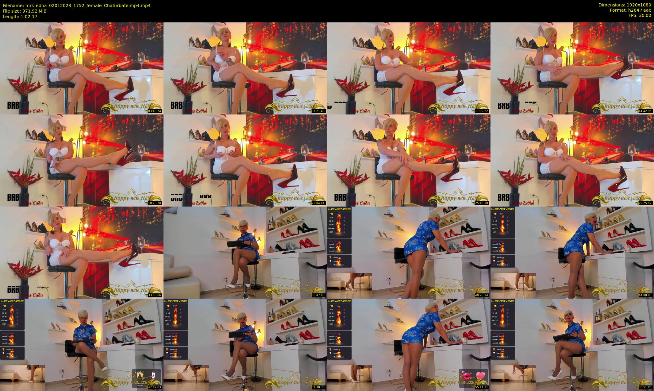 mrs_edha — 63 minute Chaturbate female cam show recording, 1080p, Jan 2, 2023