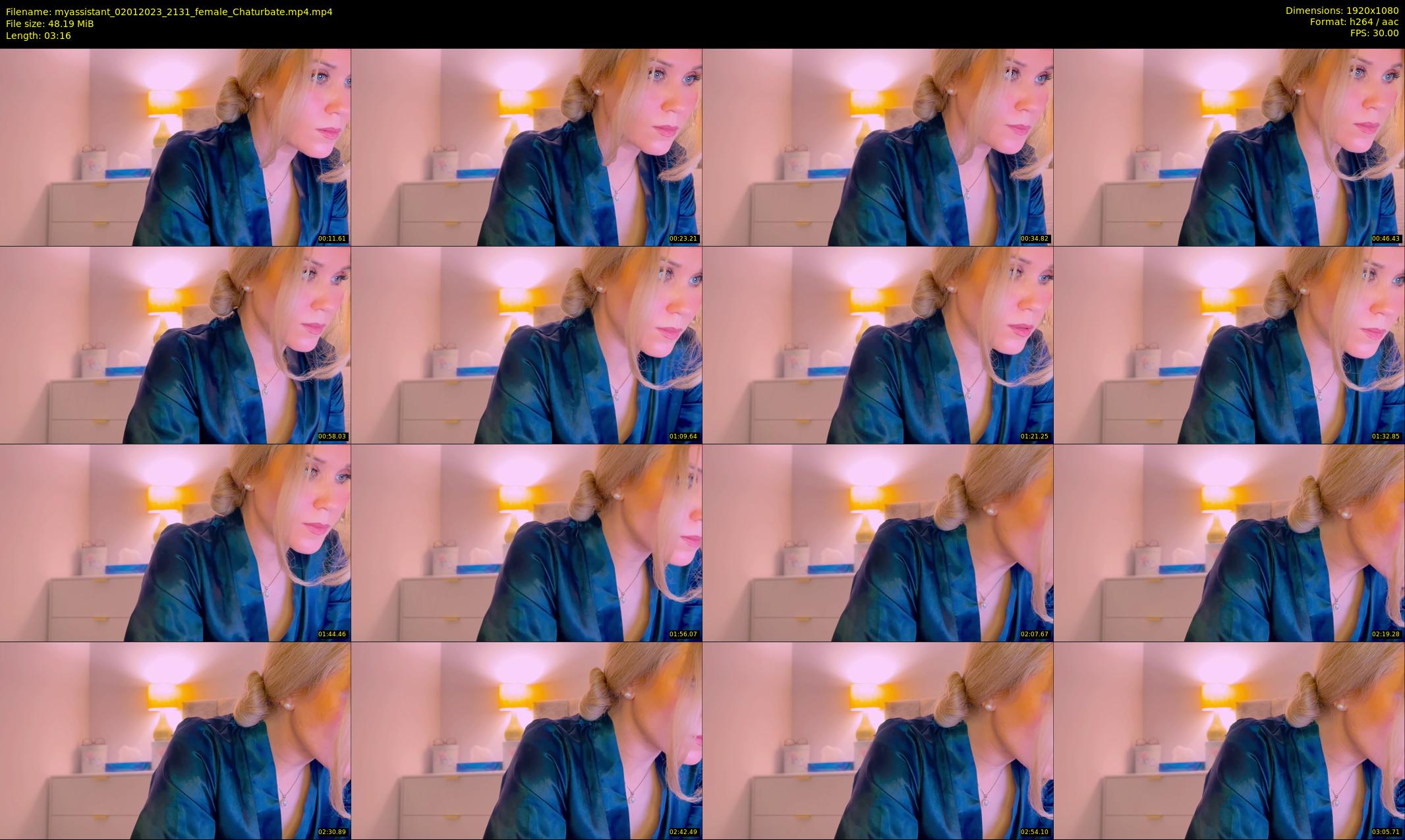 myassistant — 4 minute Chaturbate female cam show recording, 1080p, Jan 2, 2023