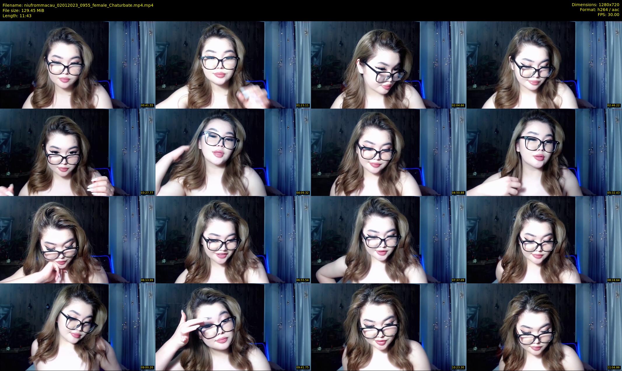 niufrommacau — 12 minute Chaturbate female cam show recording, 720p, Jan 2, 2023
