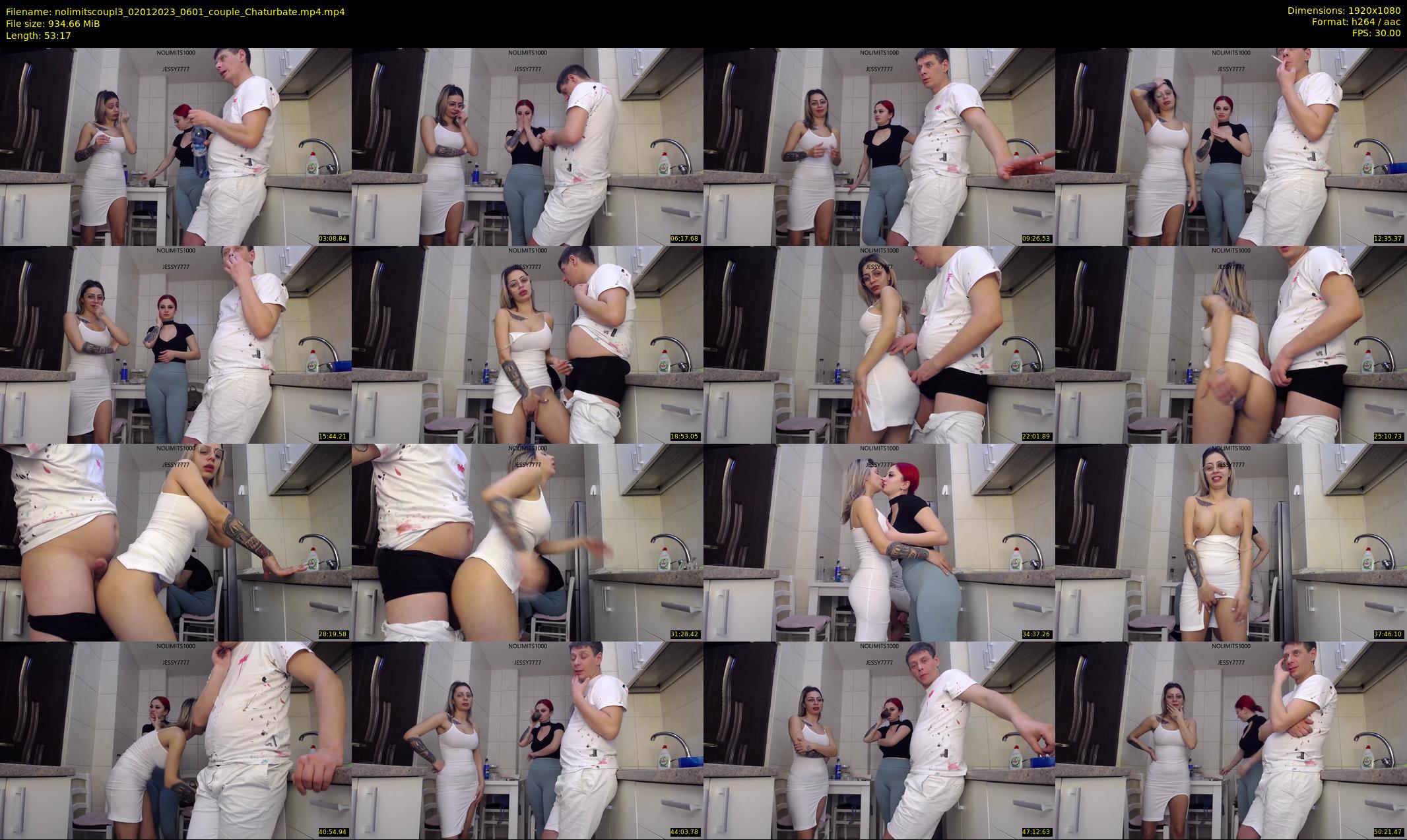 nolimitscoupl3 — 54 minute Chaturbate couple cam show recording, 1080p, Jan 2, 2023