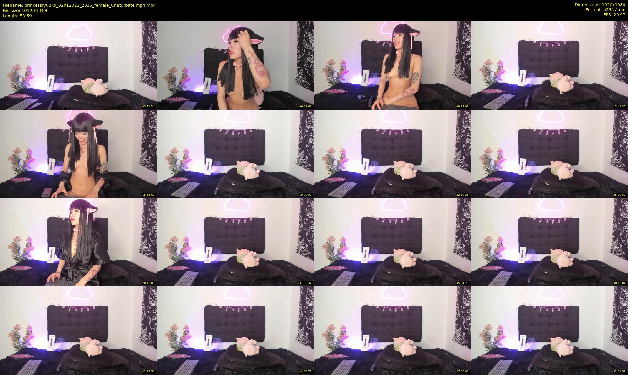 princessryuuko — 54 minute Chaturbate female cam show recording, 1080p, Jan 2, 2023