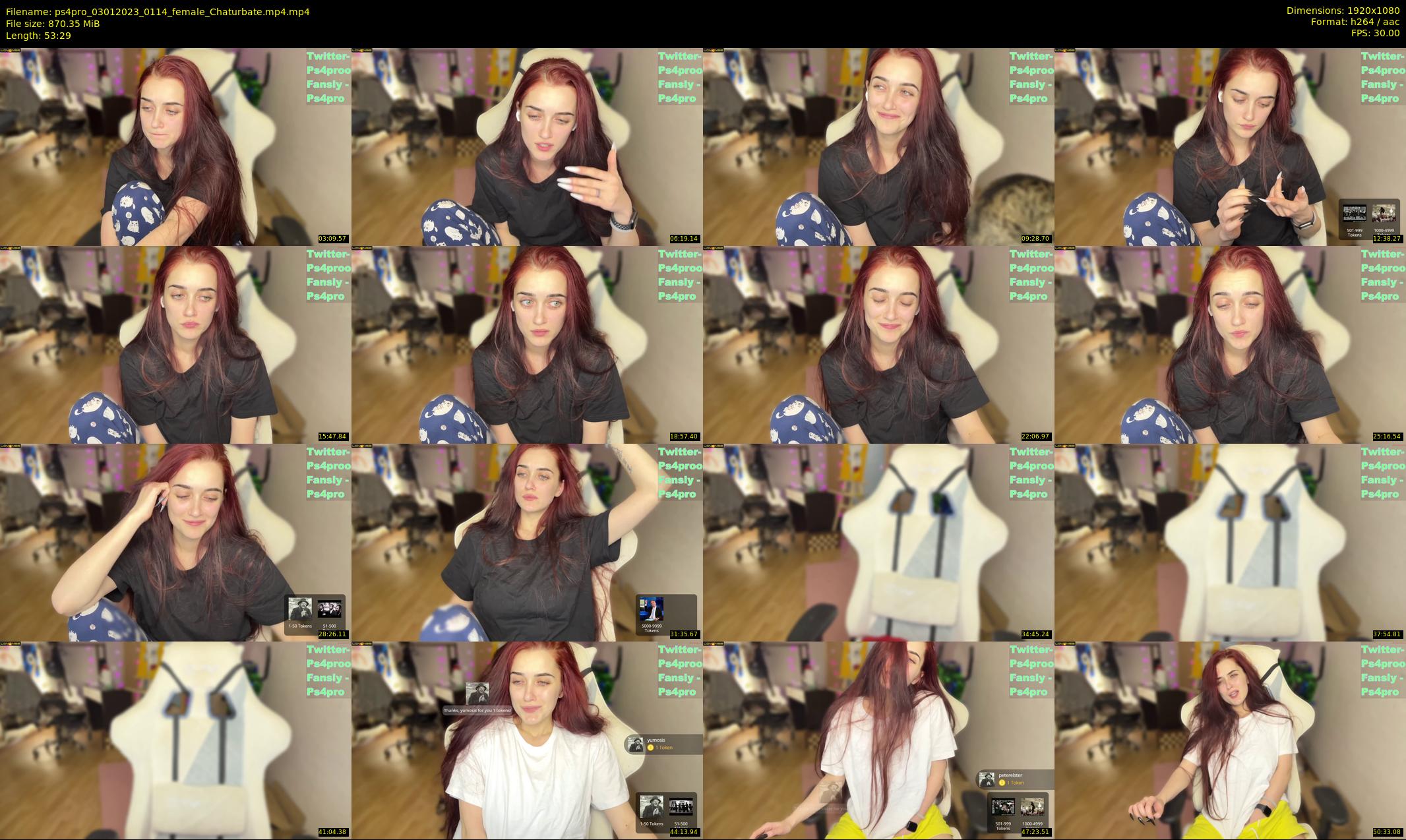 ps4pro — 54 minute Chaturbate female cam show recording, 1080p, Jan 3, 2023