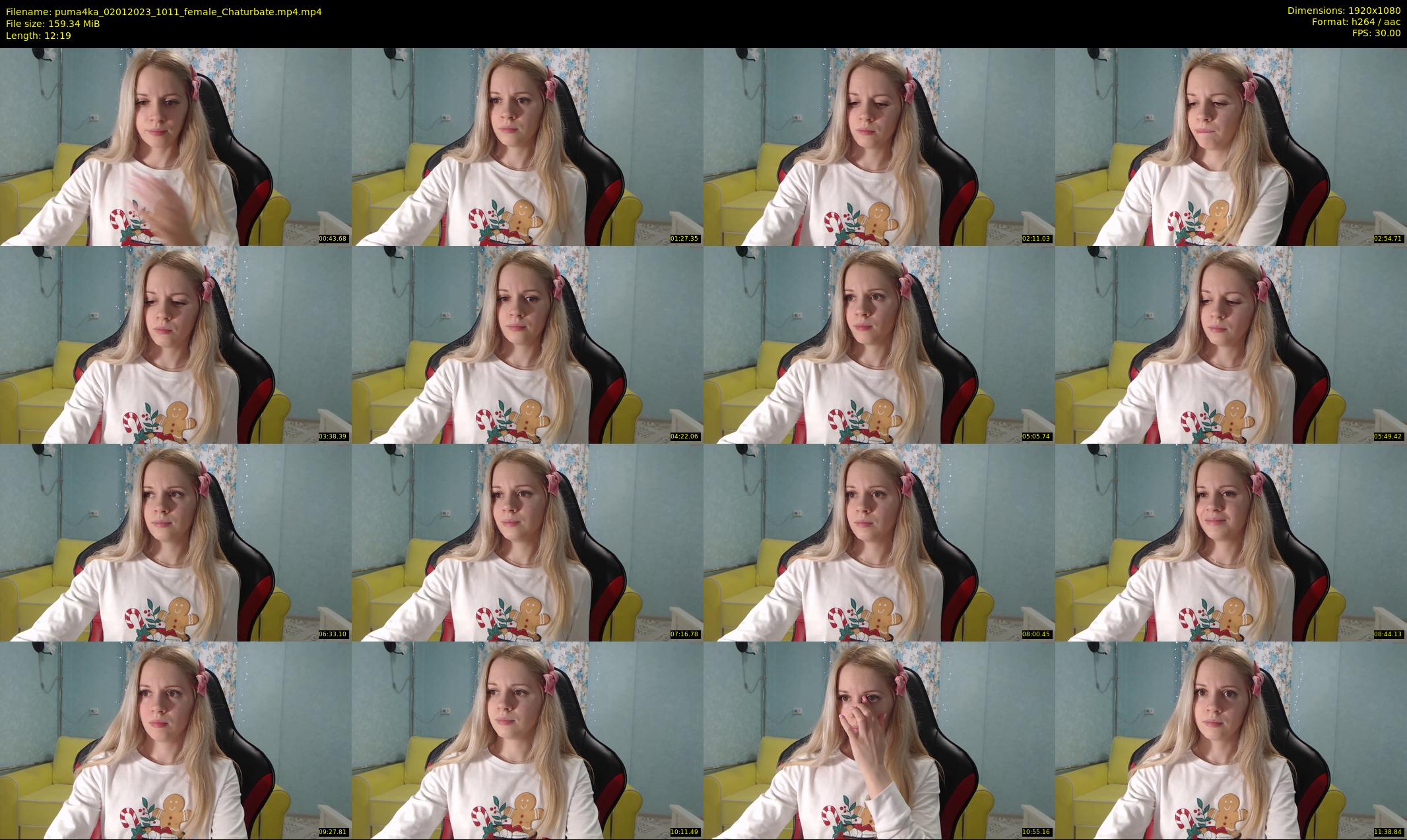 puma4ka — 13 minute Chaturbate female cam show recording, 1080p, Jan 2, 2023