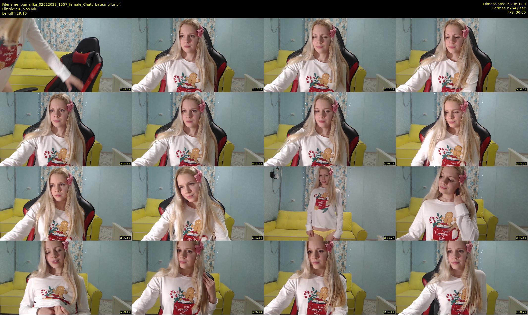 puma4ka — 30 minute Chaturbate female cam show recording, 1080p, Jan 2, 2023