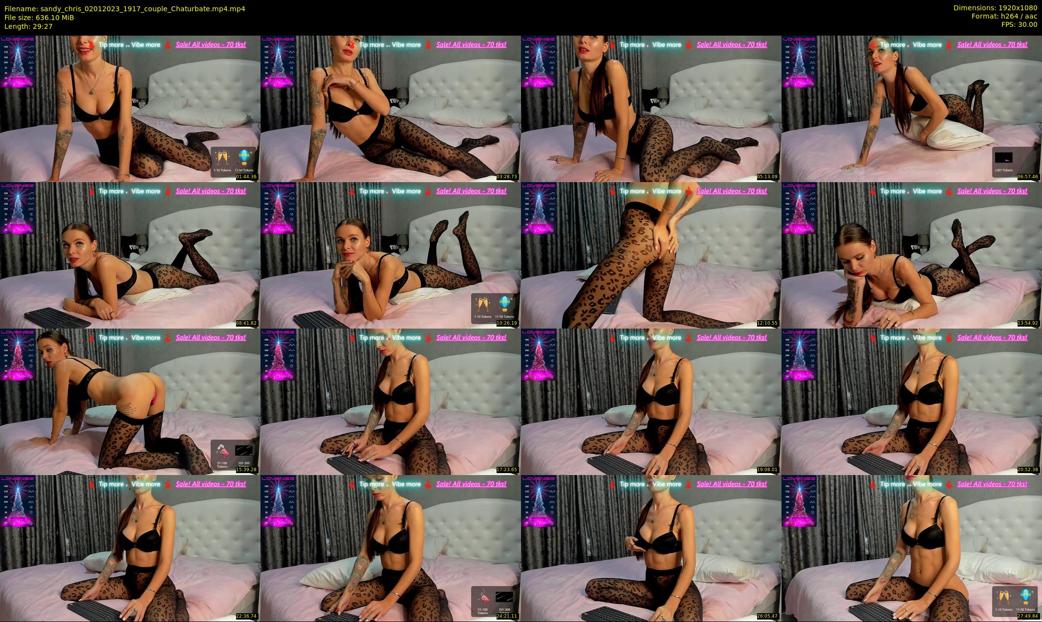 sandy_chris — 30 minute Chaturbate couple cam show recording, 1080p, Jan 2, 2023