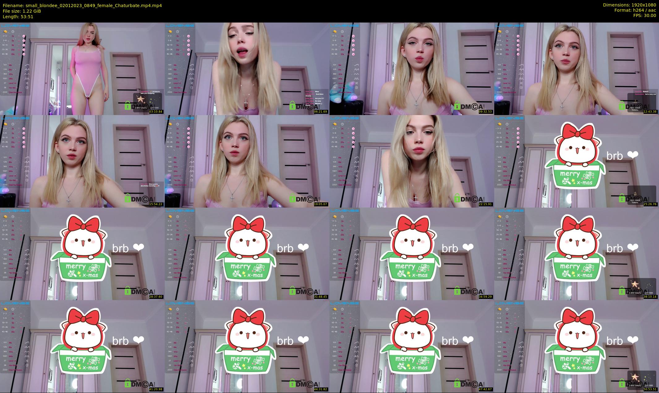 small_blondee — 54 minute Chaturbate female cam show recording, 1080p, Jan 2, 2023