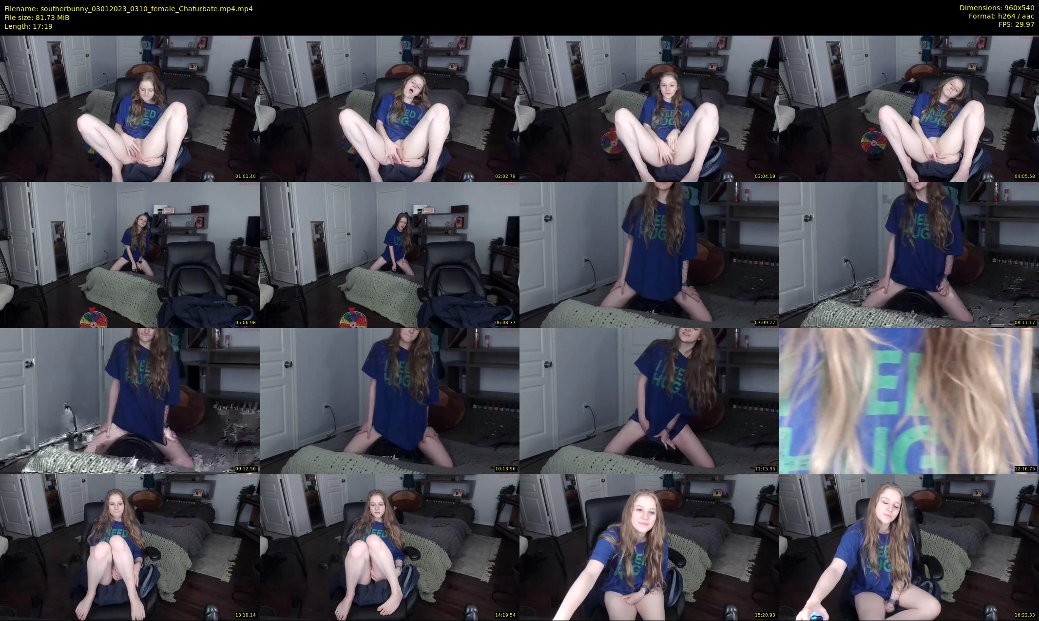 southerbunny — 18 minute Chaturbate female cam show recording, 480p, Jan 3, 2023