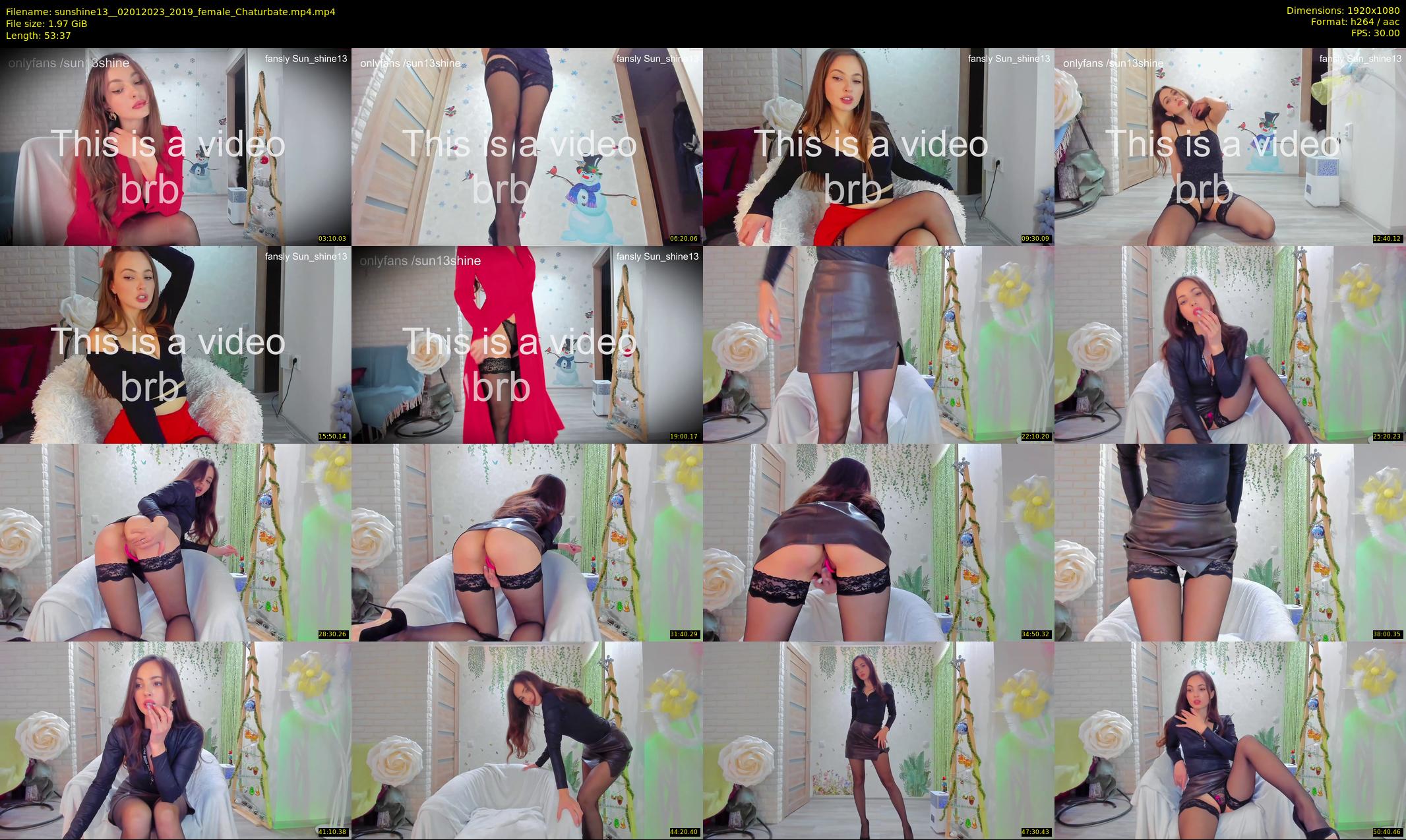 sunshine13_ — 54 minute Chaturbate female cam show recording, 1080p, Jan 2, 2023