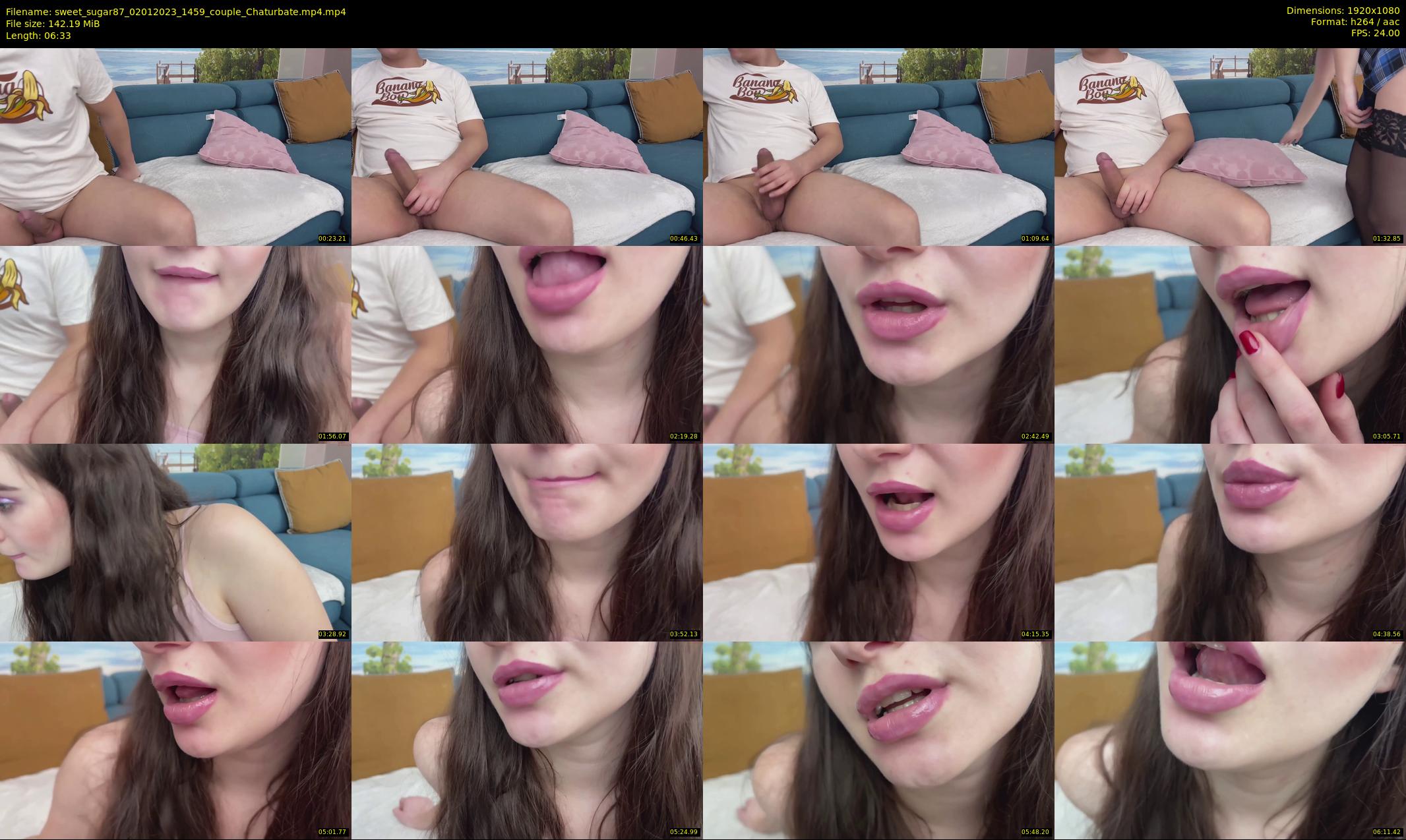 sweet_sugar87 — 7 minute Chaturbate couple cam show recording, 1080p, Jan 2, 2023