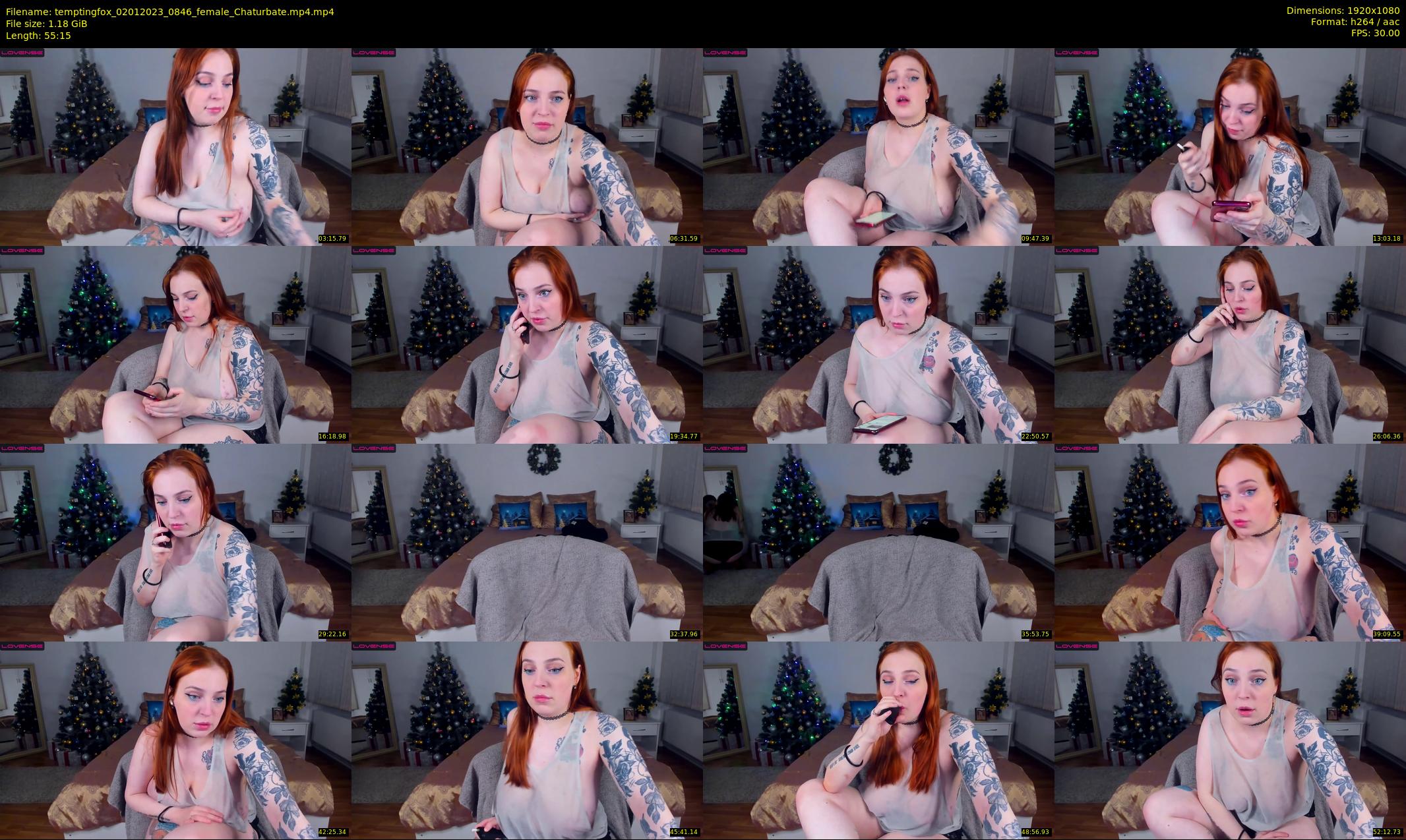 temptingfox — 56 minute Chaturbate female cam show recording, 1080p, Jan 2, 2023