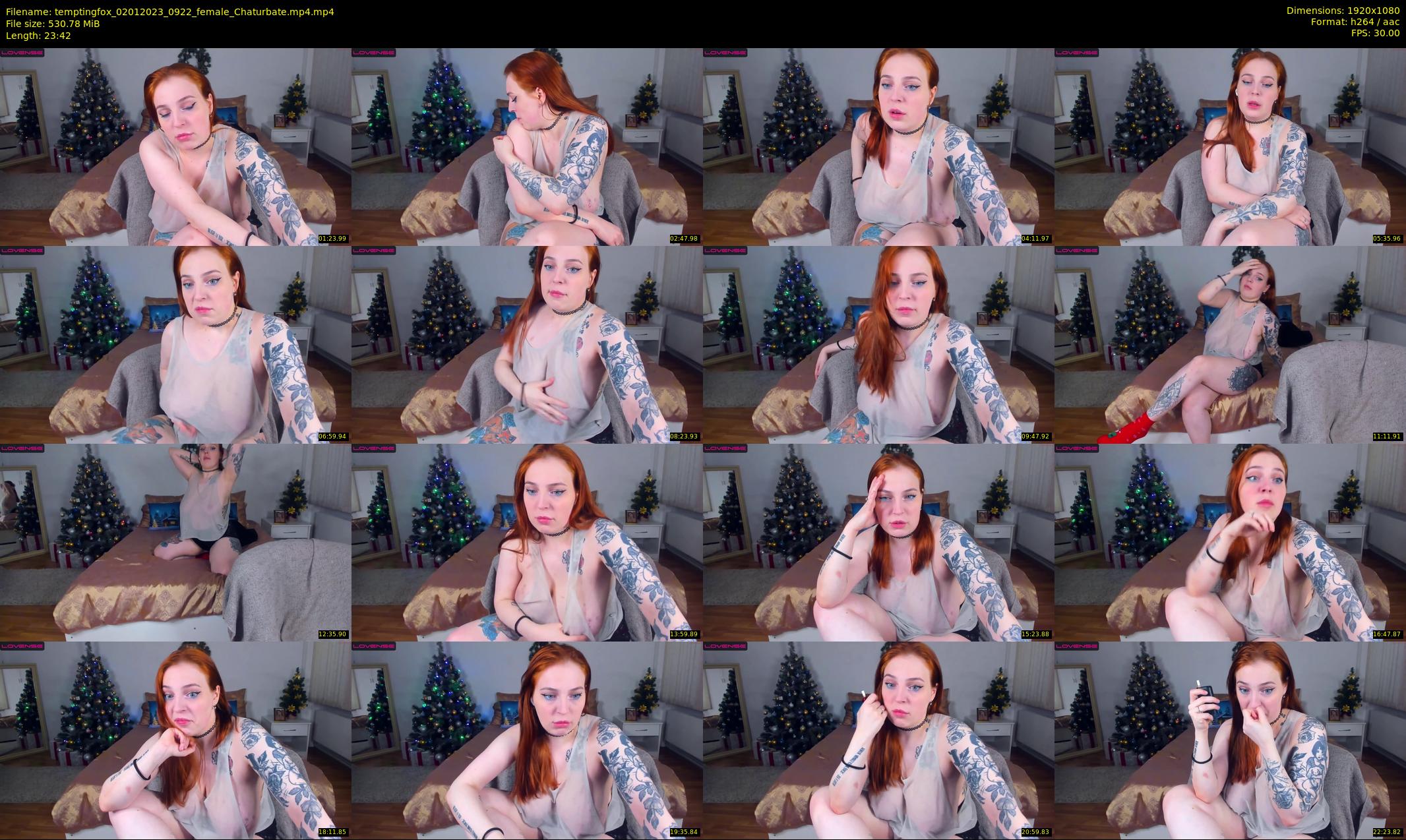 temptingfox — 24 minute Chaturbate female cam show recording, 1080p, Jan 2, 2023