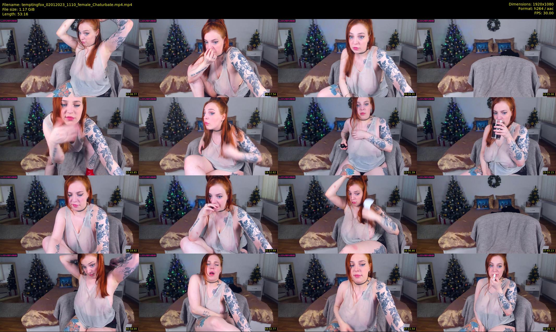 temptingfox — 54 minute Chaturbate female cam show recording, 1080p, Jan 2, 2023