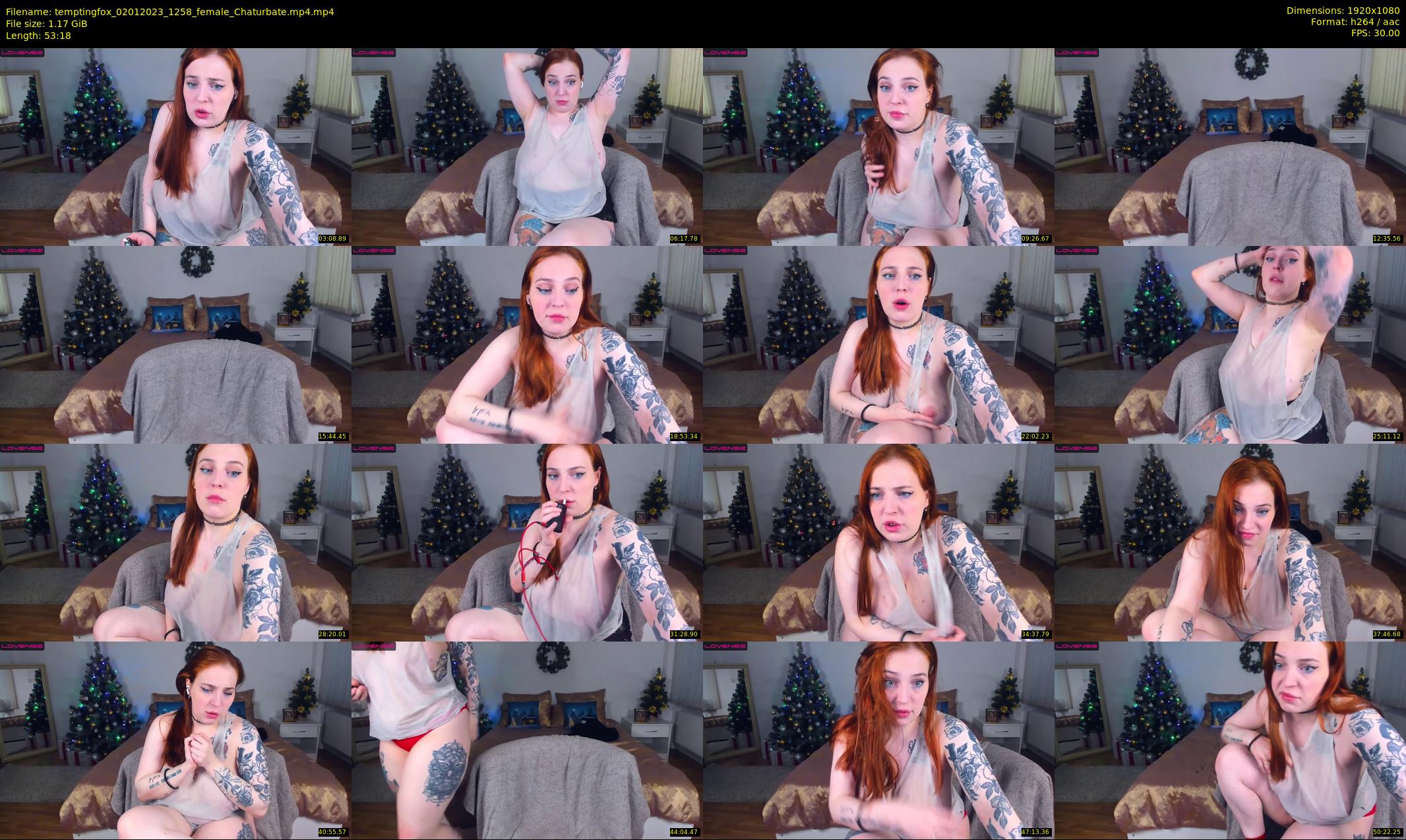 temptingfox — 54 minute Chaturbate female cam show recording, 1080p, Jan 2, 2023