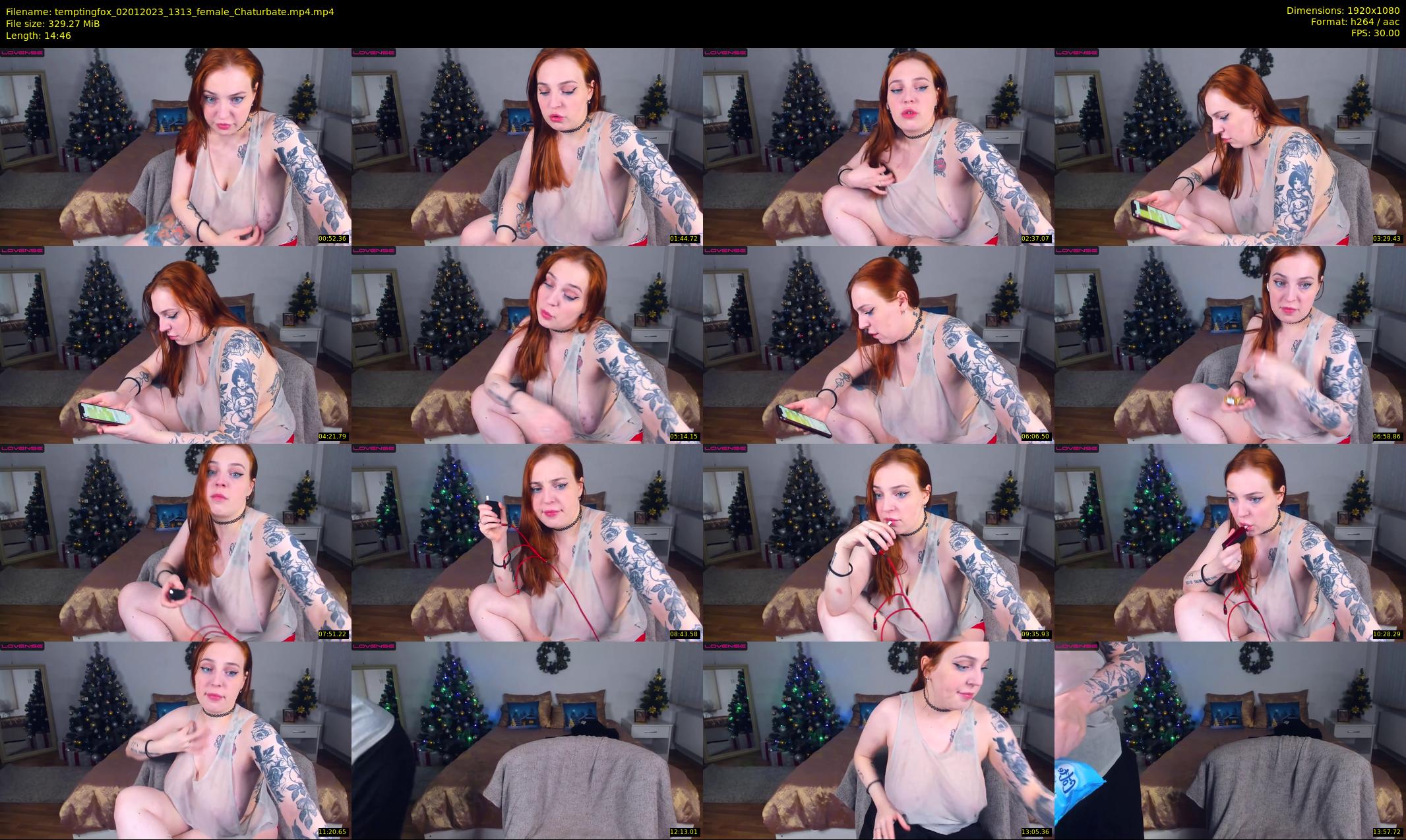 temptingfox — 15 minute Chaturbate female cam show recording, 1080p, Jan 2, 2023