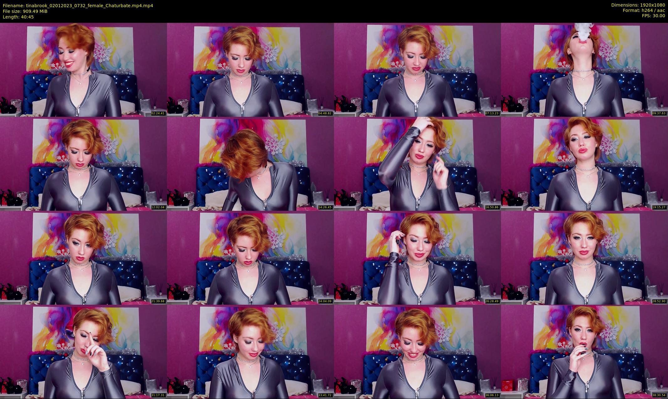 tinabrook — 41 minute Chaturbate female cam show recording, 1080p, Jan 2, 2023