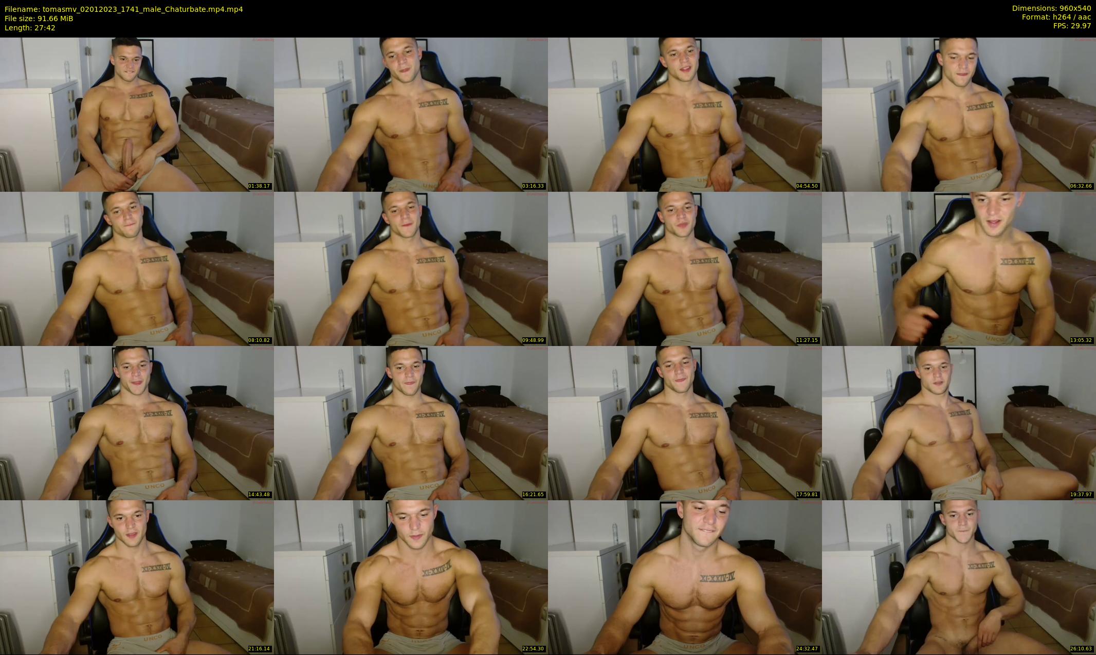 tomasmv — 28 minute Chaturbate male cam show recording, 480p, Jan 2, 2023