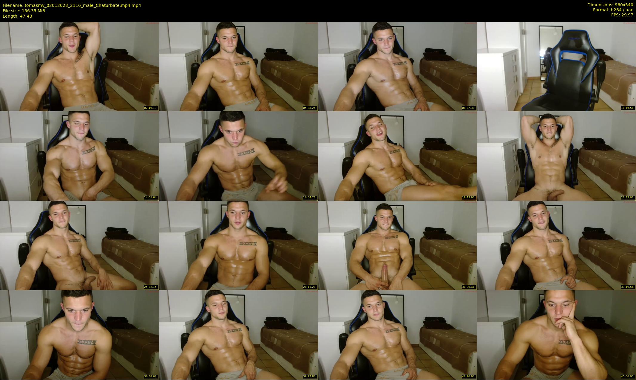 tomasmv — 48 minute Chaturbate male cam show recording, 480p, Jan 2, 2023