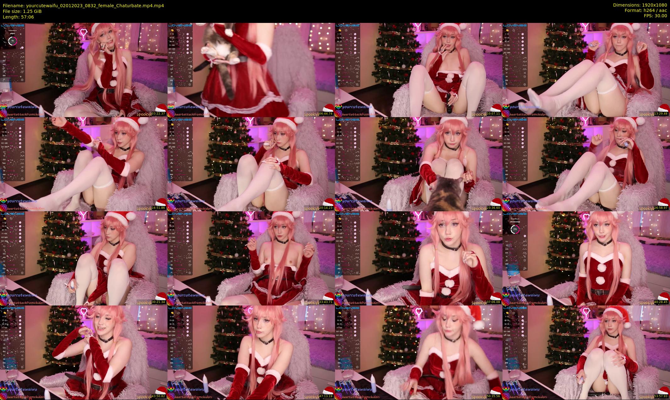 yourcutewaifu — 58 minute Chaturbate female cam show recording, 1080p, Jan 2, 2023
