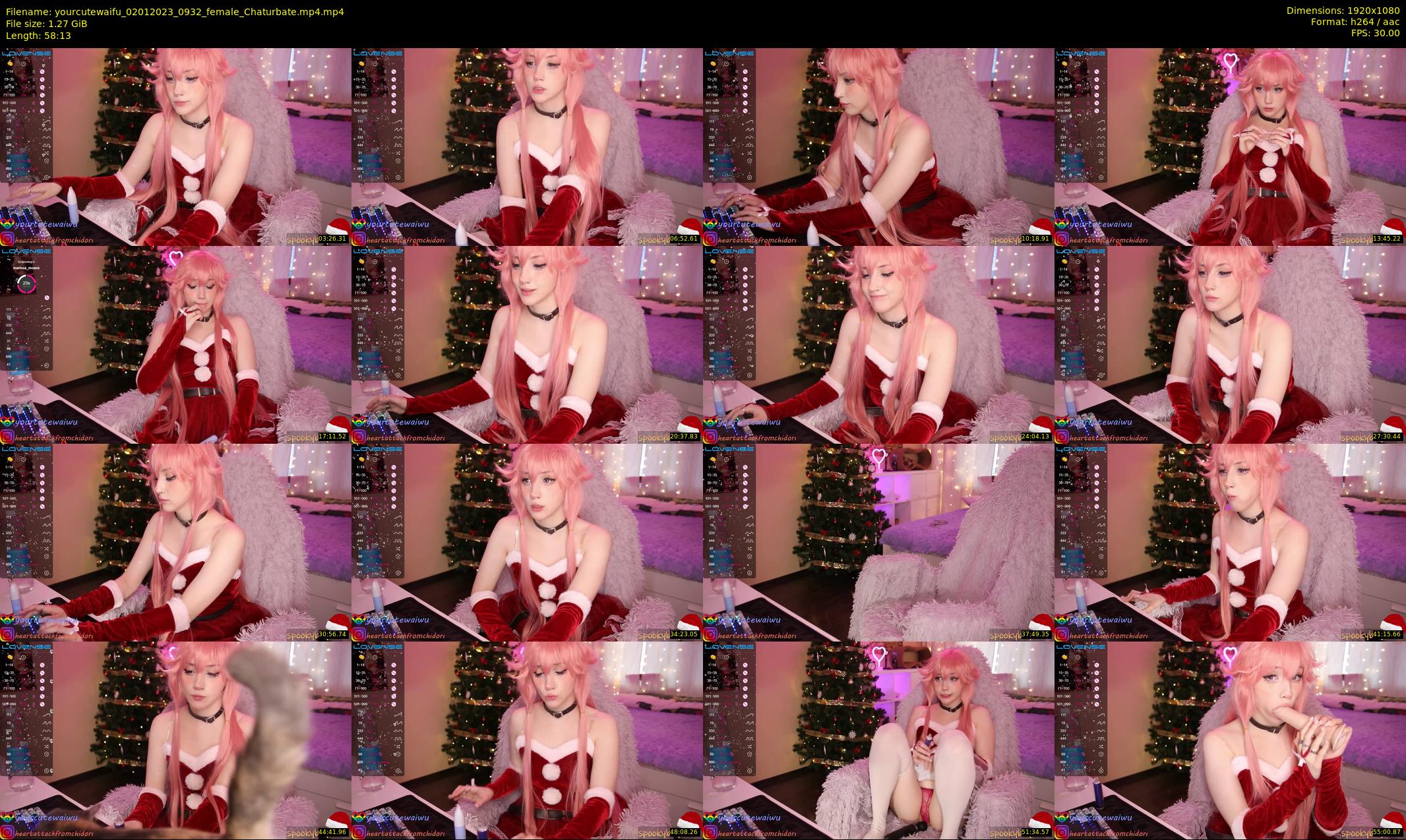 yourcutewaifu — 59 minute Chaturbate female cam show recording, 1080p, Jan 2, 2023