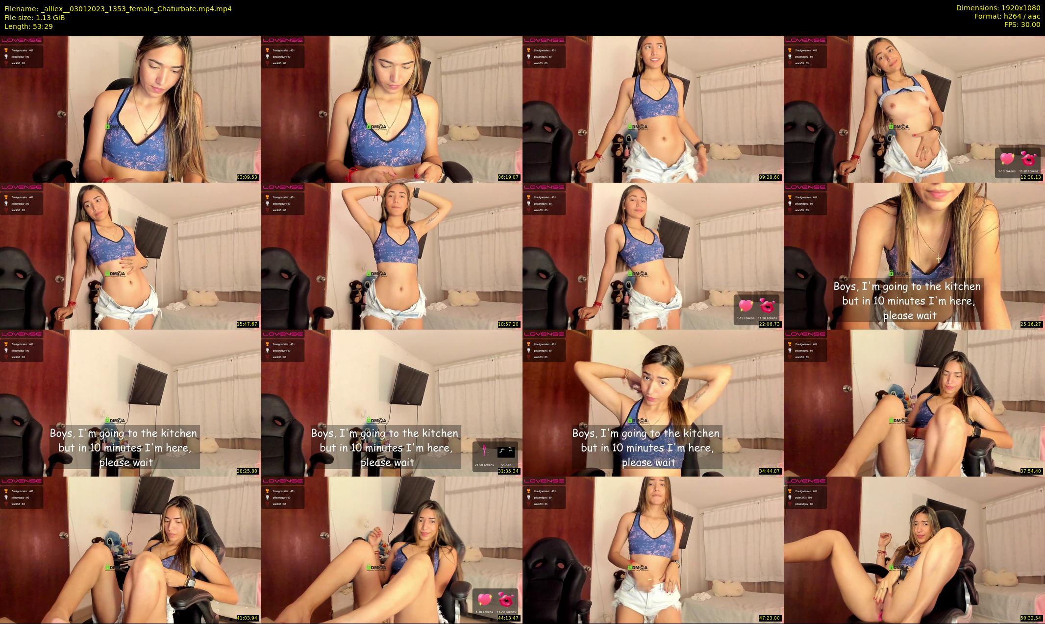 _alliex_ — 54 minute Chaturbate female cam show recording, 1080p, Jan 3, 2023
